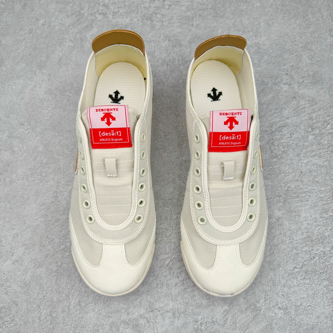 图片[2]-DESCENTE CHRON 迪桑特复古运动一脚蹬帆布鞋透气休闲鞋 轻松方便的一脚蹬设计 搭配轻质弹性鞋底 脚感舒适 简洁的帆布鞋面设计适用于多场景穿搭 尺码：36 36.5 37.5 38 38.5 39 40 40.5 41 42 42.5 43 44 44.5 45-选品中心