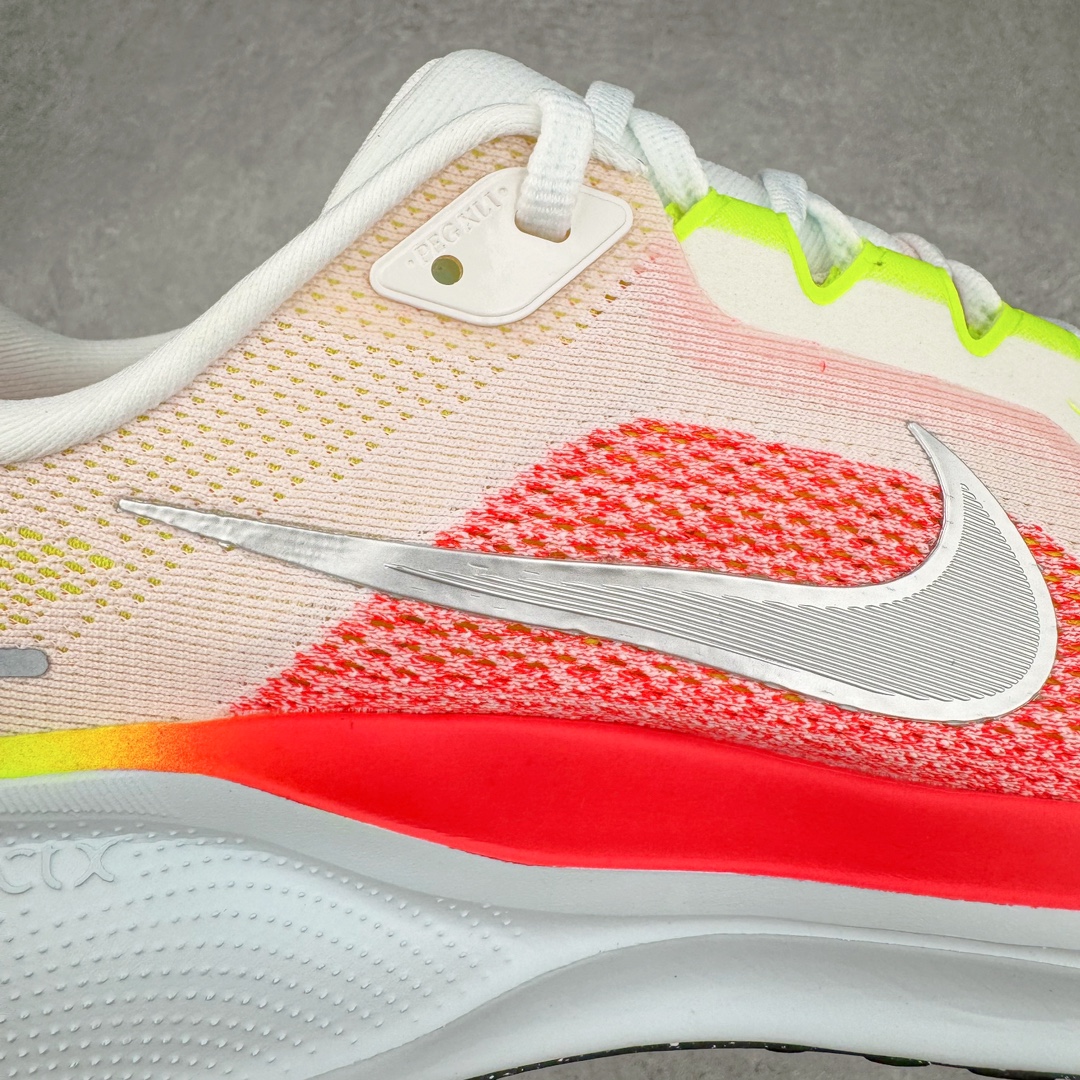 图片[11]-NK Zoom Pegasus 飞马41代马拉松系列网面透气缓震疾速跑鞋 拥有 Zoom Air 一如既往的稳定感和流畅感 鞋面采用工程网眼设计 为特定高热区域营造出色透气性 进一步增加鞋面的穿孔数量 让足部能够快速散热 中足搭配 Flywire 飞线 在高速运动时营造舒适稳定的贴合感 内置Zoon气垫加持 动力十足 货号：FD2722-100 尺码：36 36.5 37.5 38 38.5 39 40 40.5 41 42 42.5 43 44 44.5 45-选品中心