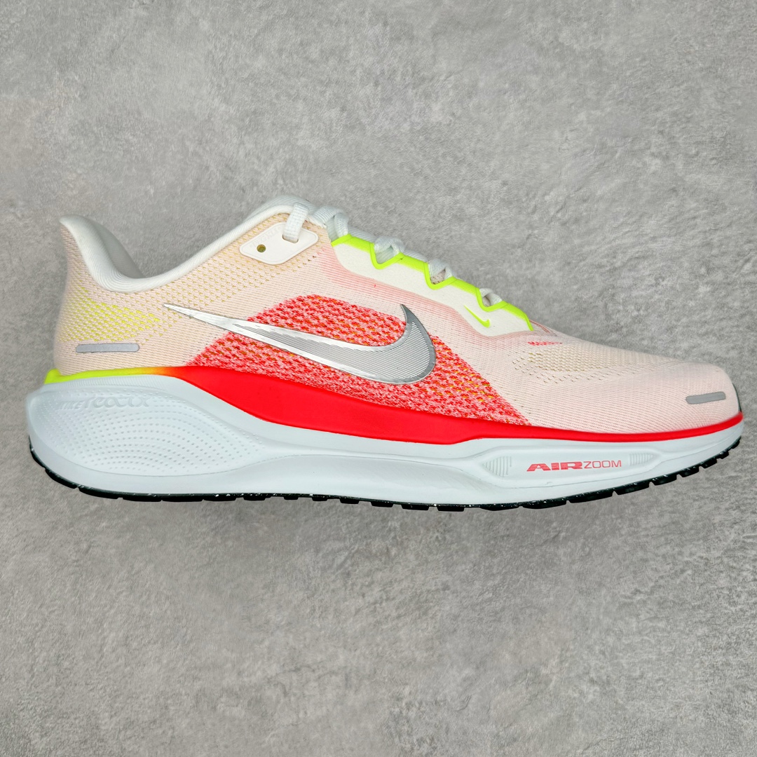 NK Zoom Pegasus 飞马41代马拉松系列网面透气缓震疾速跑鞋 拥有 Zoom Air 一如既往的稳定感和流畅感 鞋面采用工程网眼设计 为特定高热区域营造出色透气性 进一步增加鞋面的穿孔数量 让足部能够快速散热 中足搭配 Flywire 飞线 在高速运动时营造舒适稳定的贴合感 内置Zoon气垫加持 动力十足 货号：FD2722-100 尺码：36 36.5 37.5 38 38.5 39 40 40.5 41 42 42.5 43 44 44.5 45-选品中心