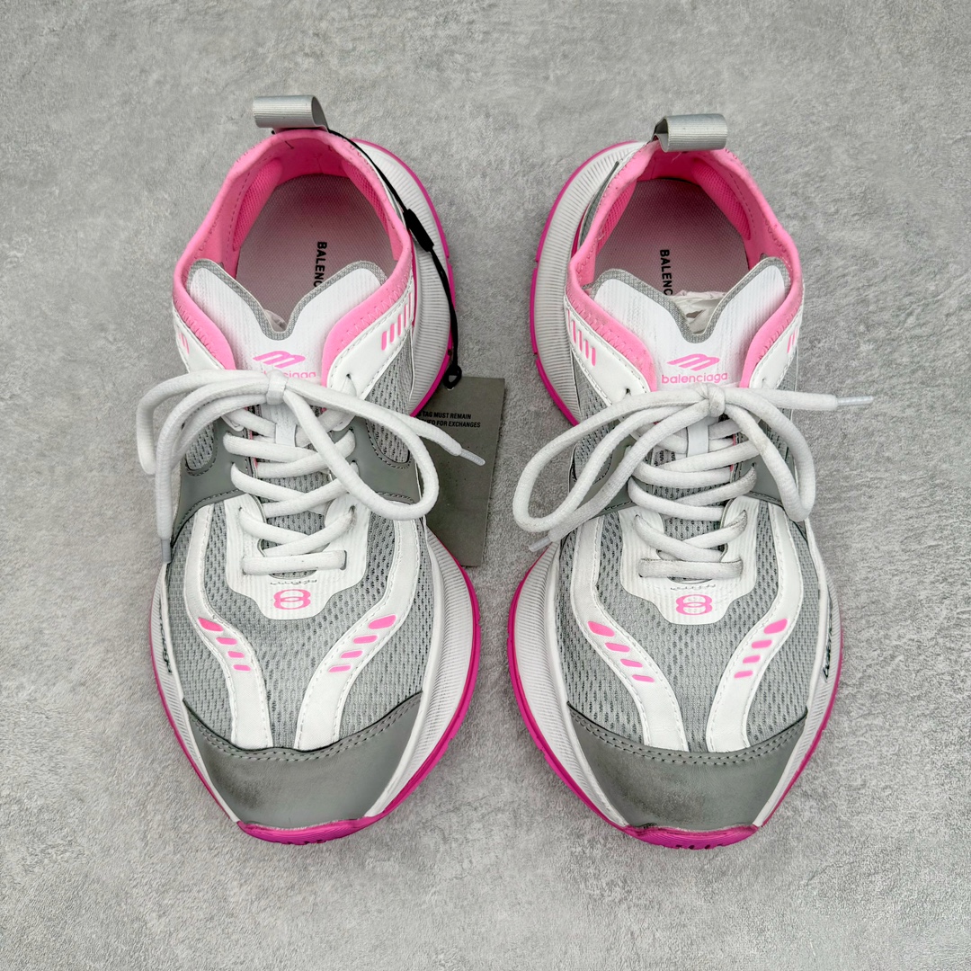 图片[2]-＃XA BALENCIAGA CIRCUIT 巴黎世家十三代圆头系带LOGO印花低帮老爹鞋 全套原纸板楦头开发 最原汁原味的灵魂版型 全鞋荧光划线卡点 胶水把控整洁度追求极致完美 每一双都是工艺品 多重QC质检 超越公司货的品控标准 实实在在的免检产品 原盒原配 正确字体电绣 粗细、位置、大小正确 侧边TPU 透气孔匹配意产原版 正确分离大底 TPU软底 原版一致大底LOGO 立体感十足 原厂皮料水洗做旧 采购原厂网纱 偏大一码 尺码：35 36 37 38 39 40 41 42 43 44 45 46-选品中心