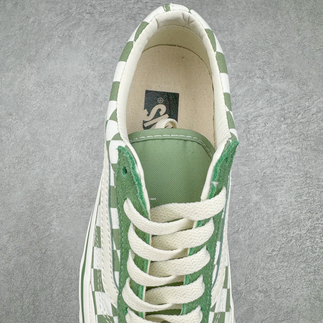 图片[5]-Vans Old Skool Reissue 136 绿色棋盘格 包头复古休闲帆布鞋 货号：VN000MT6V0N 尺码：35 36 36.5 37 38 38.5 39 40 40.5 41 42 42.5 43 44 工艺：硫化1：1（重量1：1、真标、原钢印、材质标、鞋型标、合格证）-选品中心