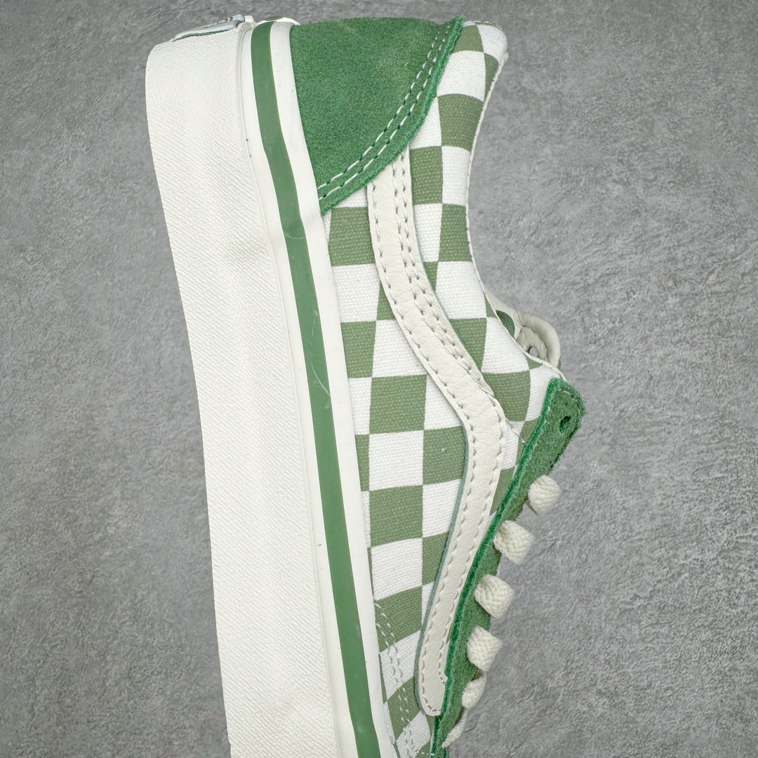 图片[6]-Vans Old Skool Reissue 136 绿色棋盘格 包头复古休闲帆布鞋 货号：VN000MT6V0N 尺码：35 36 36.5 37 38 38.5 39 40 40.5 41 42 42.5 43 44 工艺：硫化1：1（重量1：1、真标、原钢印、材质标、鞋型标、合格证）-选品中心