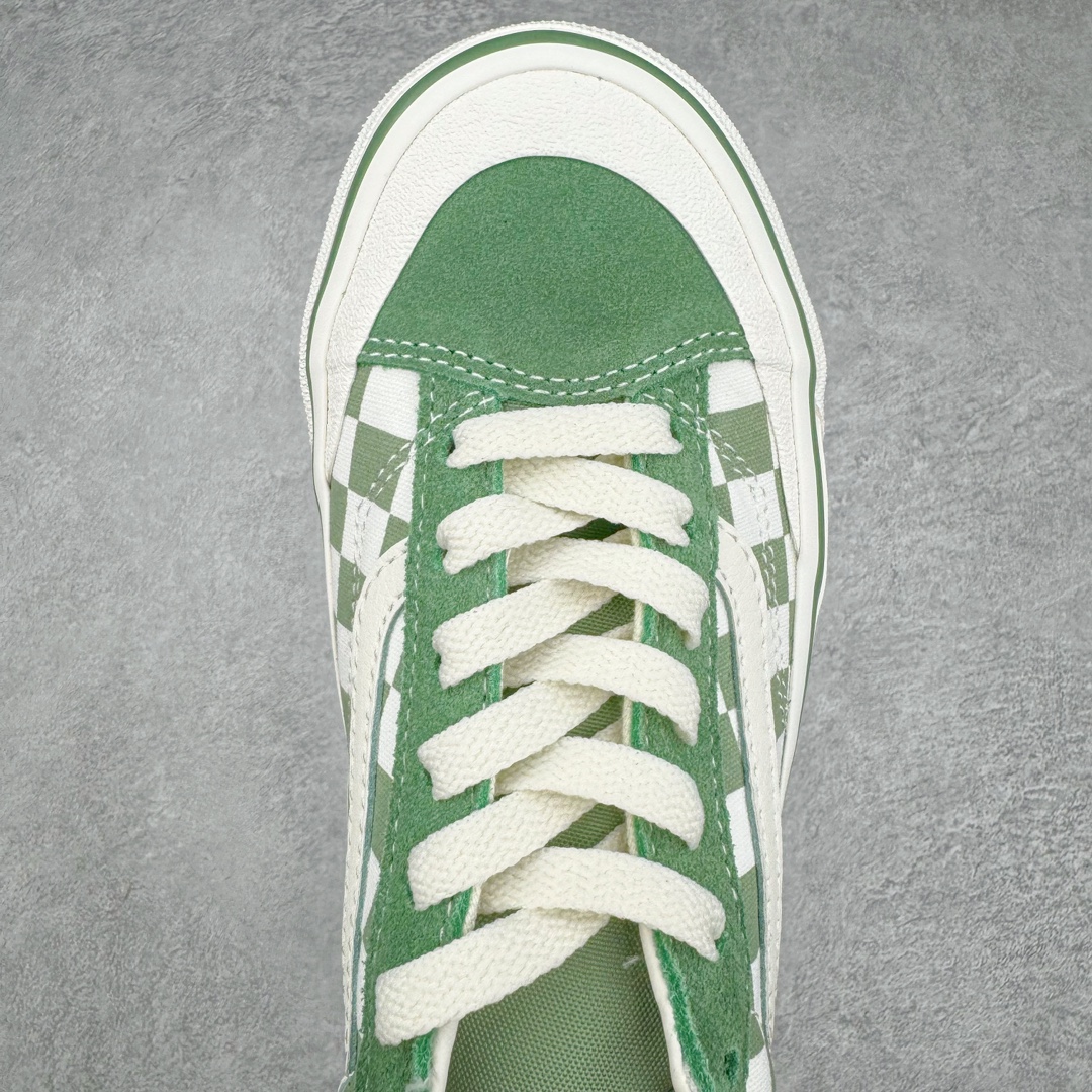 图片[4]-Vans Old Skool Reissue 136 绿色棋盘格 包头复古休闲帆布鞋 货号：VN000MT6V0N 尺码：35 36 36.5 37 38 38.5 39 40 40.5 41 42 42.5 43 44 工艺：硫化1：1（重量1：1、真标、原钢印、材质标、鞋型标、合格证）-选品中心