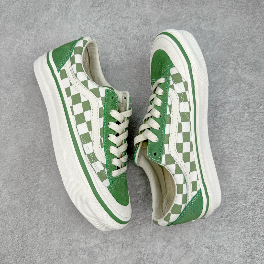 图片[3]-Vans Old Skool Reissue 136 绿色棋盘格 包头复古休闲帆布鞋 货号：VN000MT6V0N 尺码：35 36 36.5 37 38 38.5 39 40 40.5 41 42 42.5 43 44 工艺：硫化1：1（重量1：1、真标、原钢印、材质标、鞋型标、合格证）-选品中心