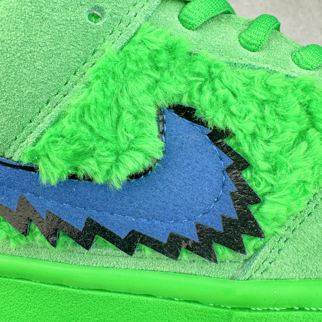 图片[18]-＃Z版纯原 Grateful Dead x NK SB Dunk Low Pro 跳舞小熊蓝绿 CJ5378-300 全新改良升级批次 独家原厂航空铝磨具打磨大底 鞋头坡度极致还原 原盒原配 圈内天花板工艺 原厂冲刀 超高清洁度 全鞋零毛边皮料切割 全套原楦原模倾力打造完美版型 采用原厂百宏鞋带以及原厂百宏织唛舌标 内标可供原厂几率过验 原厂中底布黄色点胶 原厂中底布拉帮走线遵循公司 尺码：36 36.5 37.5 38 38.5 39 40 40.5 41 42 42.5 43 44 45 46 47.5-选品中心