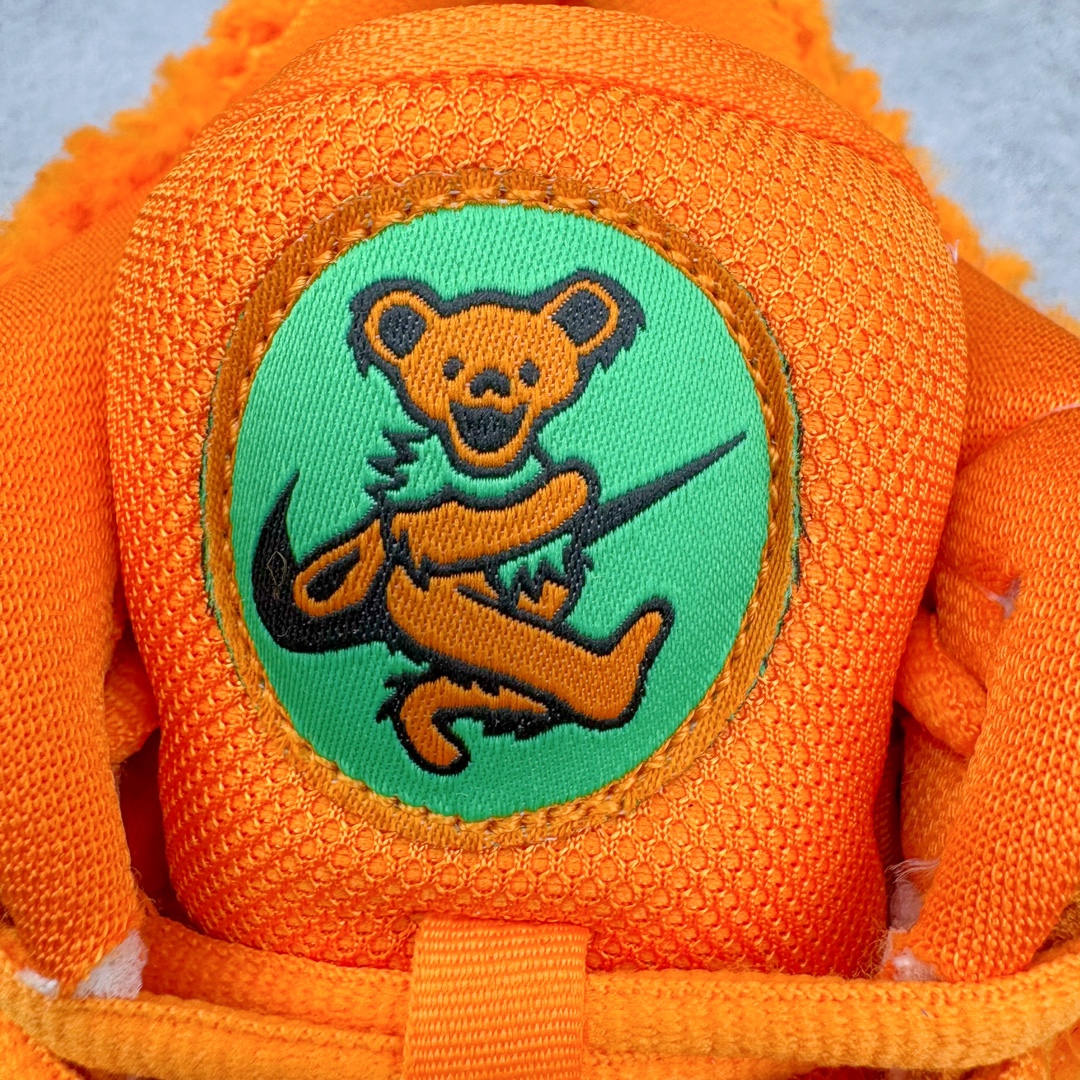 图片[16]-＃Z版纯原 Grateful Dead x NK SB Dunk Low Pro 跳舞小熊橙绿 CJ5378-800 全新改良升级批次 独家原厂航空铝磨具打磨大底 鞋头坡度极致还原 原盒原配 圈内天花板工艺 原厂冲刀 超高清洁度 全鞋零毛边皮料切割 全套原楦原模倾力打造完美版型 采用原厂百宏鞋带以及原厂百宏织唛舌标 内标可供原厂几率过验 原厂中底布黄色点胶 原厂中底布拉帮走线遵循公司 尺码：36 36.5 37.5 38 38.5 39 40 40.5 41 42 42.5 43 44 45 46 47.5-选品中心