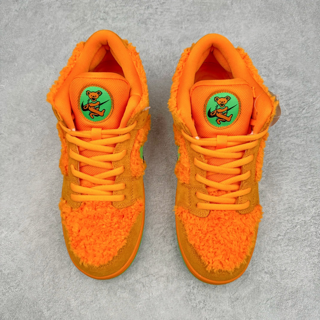 图片[2]-＃Z版纯原 Grateful Dead x NK SB Dunk Low Pro 跳舞小熊橙绿 CJ5378-800 全新改良升级批次 独家原厂航空铝磨具打磨大底 鞋头坡度极致还原 原盒原配 圈内天花板工艺 原厂冲刀 超高清洁度 全鞋零毛边皮料切割 全套原楦原模倾力打造完美版型 采用原厂百宏鞋带以及原厂百宏织唛舌标 内标可供原厂几率过验 原厂中底布黄色点胶 原厂中底布拉帮走线遵循公司 尺码：36 36.5 37.5 38 38.5 39 40 40.5 41 42 42.5 43 44 45 46 47.5-选品中心