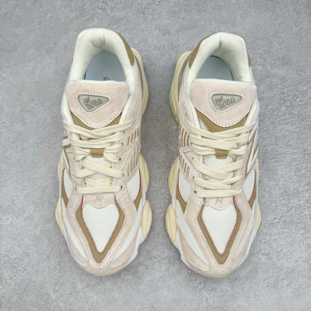 图片[2]-New Balance NB9060 复古运动鞋 新百伦又带来了新鞋型 并且是与芝加哥街头品牌 Joe Freshgoods 的联名款 鞋身主体采用了类似 990 系列的设计风格 与传统复古慢跑鞋区别不大 最大的变化就是鞋底部分 在传统设计的中底外层 增加了多个分区的模块 圆润的线条设计与我们熟悉的 New Balance 风格截然不同 但与同样充满弧形线条的鞋面搭配 看起来毫无违和感 尺码：36-45-选品中心