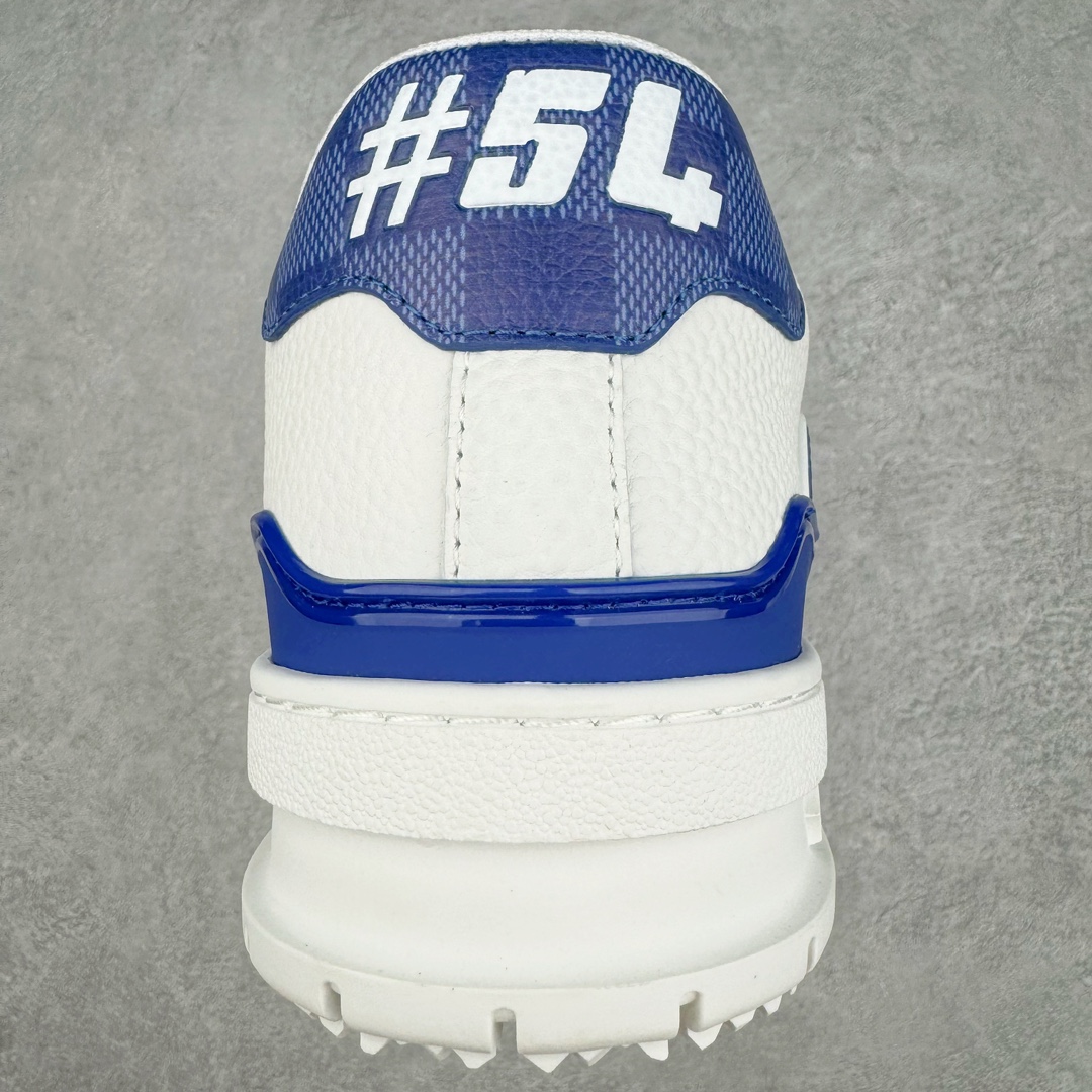 图片[8]-＃GD广顶 Louis Vuitton Trainer lv路易威登时装走秀运动时尚板鞋 外贸零售特供批次 2023全新纸板数据 印花高频效果碾压市面 市售天花板产物 耗时半年巨作 全套原厂新版原纸板楦头开发 原厂特供皮料加持 市场所有版本中综合最强的货品 GD实力大厂出品 全网最全配色更新最快 最成熟的做工稳定的品控 完美鞋型超高的清洁度 零毛边线头瑕疵 全套原楦原纸版原鞋开模 全网最具灵魂的版型 正确原装黄色鞋盒 正确中底印花 鞋面印花3D高频深度立体 全鞋电脑针车 紧密相连 针距密度一致 环保乳胶注塑鞋垫 厚度脚感还原原版 皮面裁剪部位 统一油边封口工艺 原装橡胶大底含胶量大底组合零偏差 专柜全套包装 防尘袋 说明书 质保卡 男女鞋 尺码：35 36 37 38 39 40 41 42 43 44 45-选品中心