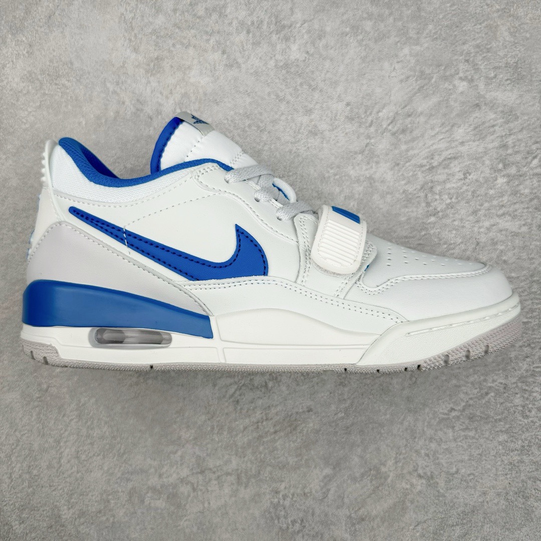 图片[2]-＃KZ神版 Air Jordan Legacy AJ312 复古篮球鞋 市场最强独一档产物 全套原纸板楦头开发 原厂大底磨具加持立体防滑纹理 原档数据后跟TPU子母扣魔术贴 原装可视Air Sole气垫 原汁原味最完美的312代版型 唯一正确鞋头趴度弧度高度鞋身腰线 进口港宝加持 后跟自然饱满 全鞋荧光划线卡点 追求极致完美 每一双都是工艺品 多重QC质检 超越公司货的品控标准 实实在在的免检产品 鞋身采用了皮革材质打造 横跨鞋面的魔术贴十分吸睛 侧面的Swoosh Logo的一部分被鞋面遮挡了一部分 颇具玩味 魔术贴上标有NK标识 而鞋舌上是Jordan的经典红色飞翼Logo 后跟和鞋底均采用了AJ3的设计 后跟上同样也使用了经典的爆裂纹图案 尺码：36 36.5 37.5 38 38.5 39 40 40.5 41 42 42.5 43 44 44.5 45 46 47.5-选品中心