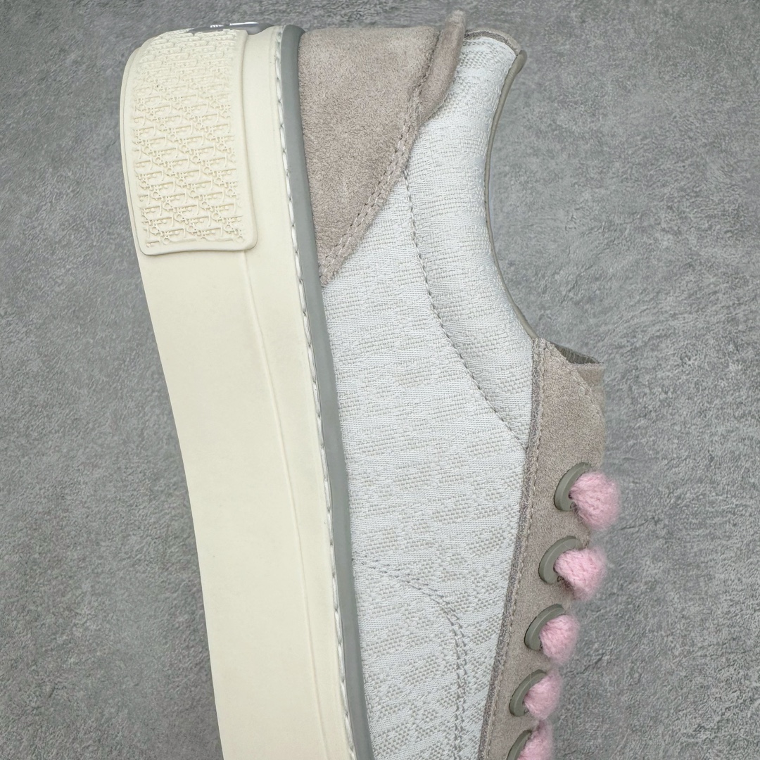 图片[6]-＃GD广顶 Dior B33 迪奥印花系带时尚运动板鞋网球鞋 全套原厂新版原纸板楦头开发 原厂特供皮料加持 原档数据大底 高频字母排版细节 还原 Zp 高端零售特供批次 2023秋季新品 彰显非凡的精湛工艺 重新诠释经典的网球鞋 时尚的廓形突显厚实感 采用全新的拉绒马海毛针织面料 突显柔软触感与富有层次感的流行色彩 搭配棕色绒面革镶片提升格调 别具一格的加垫鞋舌点缀以压花效果Dior标志 后侧点缀以Dior 30Avenue Montaigne标志 可为各式休闲造型增添时尚气质 尺码：39 40 41 42 43 44 45-选品中心