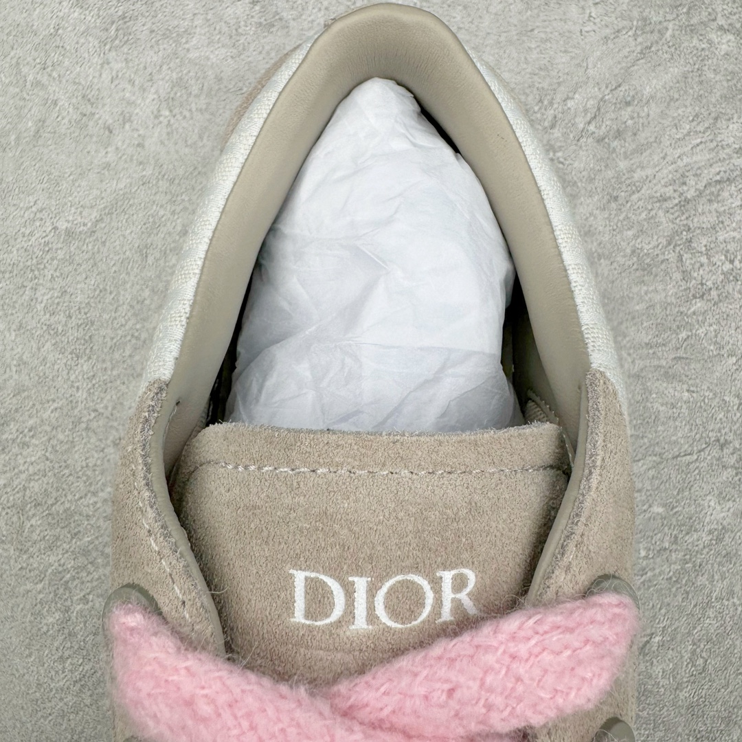 图片[13]-＃GD广顶 Dior B33 迪奥印花系带时尚运动板鞋网球鞋 全套原厂新版原纸板楦头开发 原厂特供皮料加持 原档数据大底 高频字母排版细节 还原 Zp 高端零售特供批次 2023秋季新品 彰显非凡的精湛工艺 重新诠释经典的网球鞋 时尚的廓形突显厚实感 采用全新的拉绒马海毛针织面料 突显柔软触感与富有层次感的流行色彩 搭配棕色绒面革镶片提升格调 别具一格的加垫鞋舌点缀以压花效果Dior标志 后侧点缀以Dior 30Avenue Montaigne标志 可为各式休闲造型增添时尚气质 尺码：39 40 41 42 43 44 45-选品中心