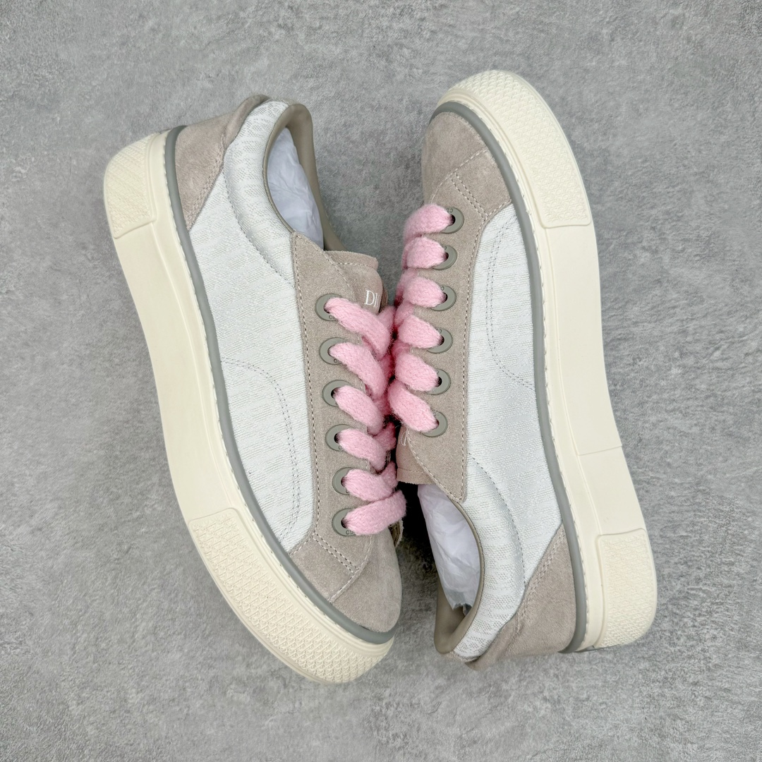 图片[3]-＃GD广顶 Dior B33 迪奥印花系带时尚运动板鞋网球鞋 全套原厂新版原纸板楦头开发 原厂特供皮料加持 原档数据大底 高频字母排版细节 还原 Zp 高端零售特供批次 2023秋季新品 彰显非凡的精湛工艺 重新诠释经典的网球鞋 时尚的廓形突显厚实感 采用全新的拉绒马海毛针织面料 突显柔软触感与富有层次感的流行色彩 搭配棕色绒面革镶片提升格调 别具一格的加垫鞋舌点缀以压花效果Dior标志 后侧点缀以Dior 30Avenue Montaigne标志 可为各式休闲造型增添时尚气质 尺码：39 40 41 42 43 44 45-选品中心