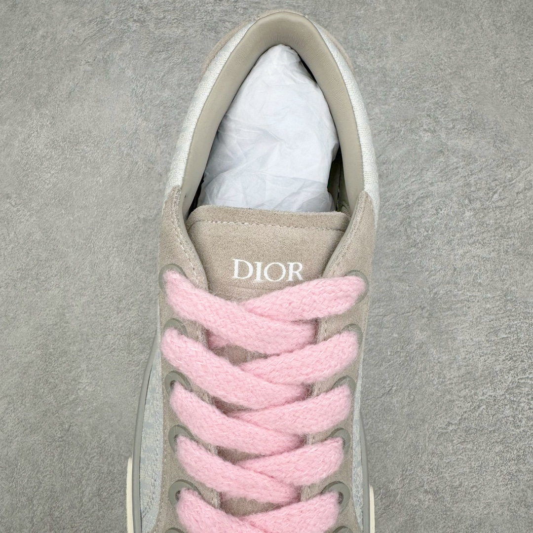 图片[5]-＃GD广顶 Dior B33 迪奥印花系带时尚运动板鞋网球鞋 全套原厂新版原纸板楦头开发 原厂特供皮料加持 原档数据大底 高频字母排版细节 还原 Zp 高端零售特供批次 2023秋季新品 彰显非凡的精湛工艺 重新诠释经典的网球鞋 时尚的廓形突显厚实感 采用全新的拉绒马海毛针织面料 突显柔软触感与富有层次感的流行色彩 搭配棕色绒面革镶片提升格调 别具一格的加垫鞋舌点缀以压花效果Dior标志 后侧点缀以Dior 30Avenue Montaigne标志 可为各式休闲造型增添时尚气质 尺码：39 40 41 42 43 44 45-选品中心