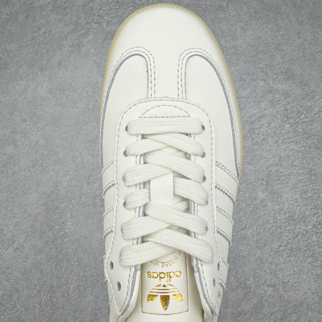 图片[4]-＃B版纯原 AD Original Samba OG 复古经典轻便板鞋 IG6171 头层牛皮加持 正确烫金高频细节 原装纳米超迁皮料 独家私模橡胶大底 原盒原配 这款桑巴鞋展示了高质量的工艺 带有装饰的超锁缝制和无缝的手感 柔软、柔软的皮革造型和标志性的3条纹完成了精致的外观 正规合身鞋带 鞋面上有绒面鞋垫 橡胶鞋底 享受正畸套筒软感 自50年代首次亮相以来就一直在赢得粉丝的青睐 尺码：36 36.5 37.5 38 38.5 39 40 40.5 41 42 42.5 43 44 44.5 45-选品中心