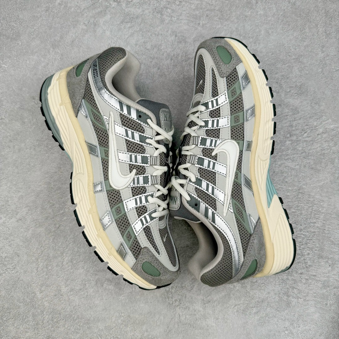 图片[3]-＃HP纯原 NK P-6000 系列低帮复古老爹风休闲运动舒适慢跑鞋 白银 FN7509-029 购入原鞋原装纸板楦头开发 独家私模四层组合大底 市场唯一正确版本 良心定价 新配色陆续出货 进口三文治网面 融合 Pegasus 过往运动鞋设计 助力 21 世纪早期跑步运动跃升时尚新高度 采用透气网眼布、运动风格线条和耐穿覆面 兼具吸睛外观和舒适感受 中底泡绵以田径赛道为灵感 打造厚实设计 缔造出众缓震性能 尺码：36 36.5 37.5 38 38.5 39 40 40.5 41 42 42.5 43 44 44.5 45 46-选品中心