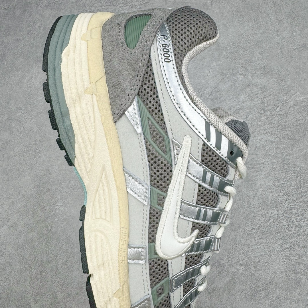 图片[6]-＃HP纯原 NK P-6000 系列低帮复古老爹风休闲运动舒适慢跑鞋 白银 FN7509-029 购入原鞋原装纸板楦头开发 独家私模四层组合大底 市场唯一正确版本 良心定价 新配色陆续出货 进口三文治网面 融合 Pegasus 过往运动鞋设计 助力 21 世纪早期跑步运动跃升时尚新高度 采用透气网眼布、运动风格线条和耐穿覆面 兼具吸睛外观和舒适感受 中底泡绵以田径赛道为灵感 打造厚实设计 缔造出众缓震性能 尺码：36 36.5 37.5 38 38.5 39 40 40.5 41 42 42.5 43 44 44.5 45 46-选品中心