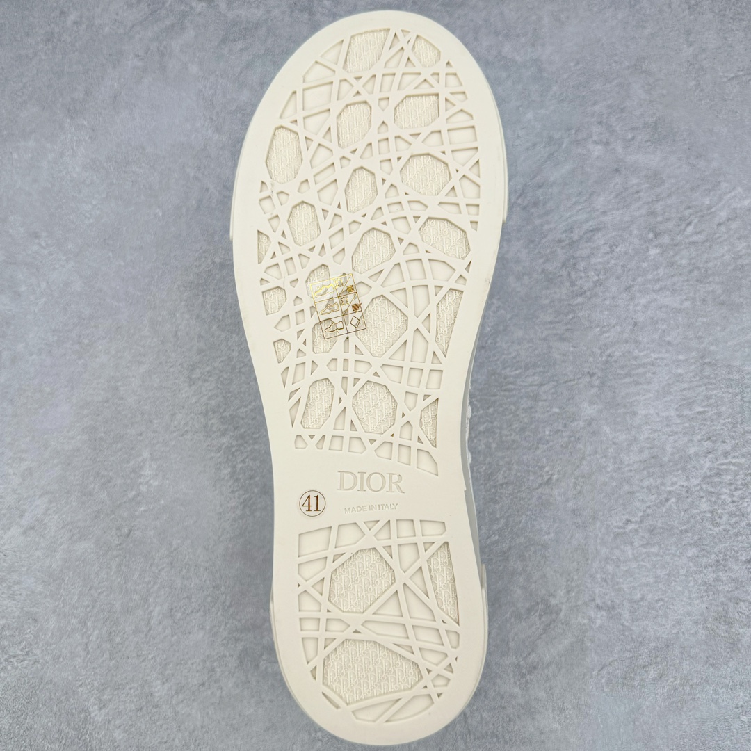 图片[9]-＃GD广顶 Dior B33 迪奥印花系带时尚运动板鞋网球鞋 全套原厂新版原纸板楦头开发 原厂特供皮料加持 原档数据大底 高频字母排版细节 还原 Zp 高端零售特供批次 2023秋季新品 彰显非凡的精湛工艺 重新诠释经典的网球鞋 时尚的廓形突显厚实感 采用全新的拉绒马海毛针织面料 突显柔软触感与富有层次感的流行色彩 搭配棕色绒面革镶片提升格调 别具一格的加垫鞋舌点缀以压花效果Dior标志 后侧点缀以Dior 30Avenue Montaigne标志 可为各式休闲造型增添时尚气质 尺码：39 40 41 42 43 44 45-选品中心