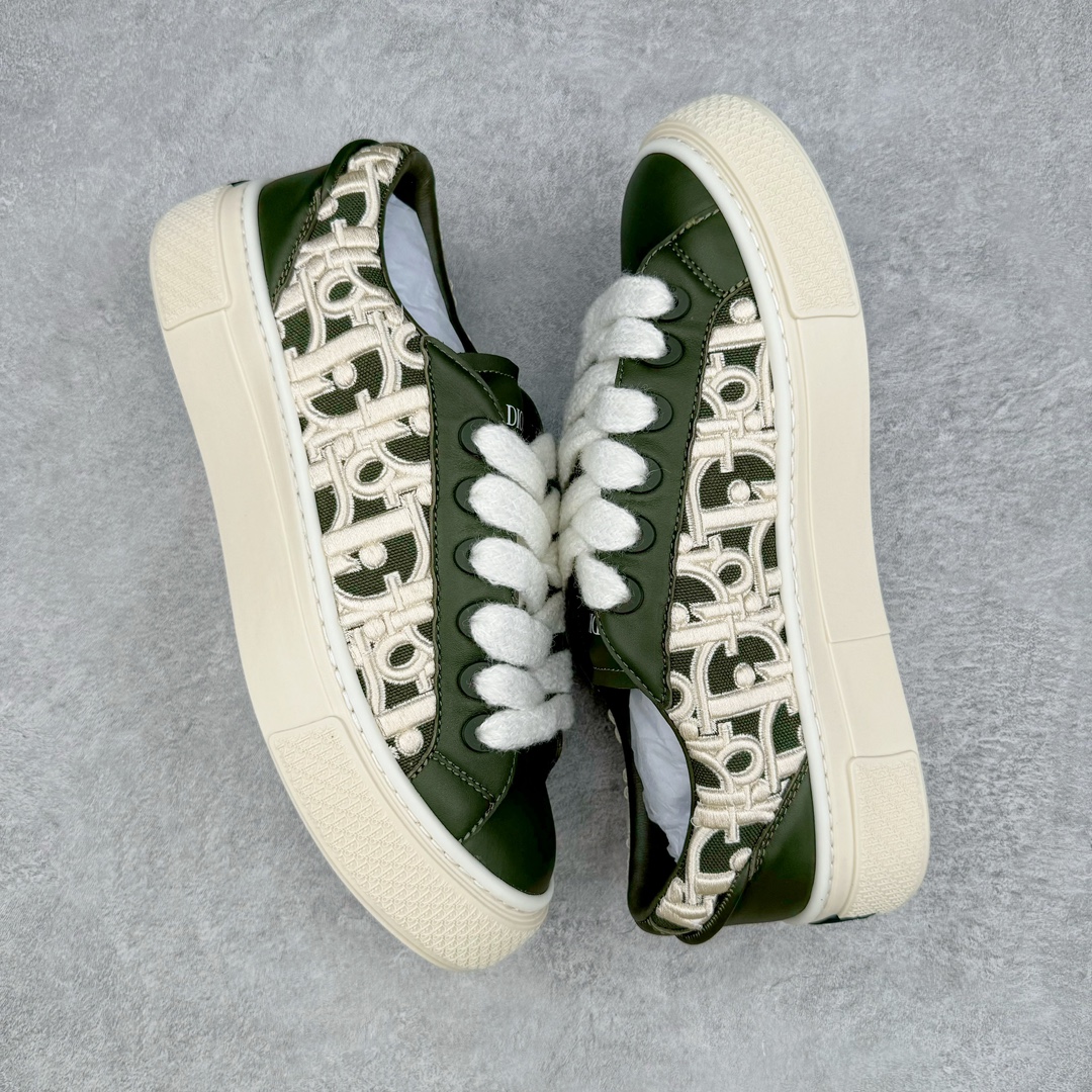 图片[3]-＃GD广顶 Dior B33 迪奥印花系带时尚运动板鞋网球鞋 全套原厂新版原纸板楦头开发 原厂特供皮料加持 原档数据大底 高频字母排版细节 还原 Zp 高端零售特供批次 2023秋季新品 彰显非凡的精湛工艺 重新诠释经典的网球鞋 时尚的廓形突显厚实感 采用全新的拉绒马海毛针织面料 突显柔软触感与富有层次感的流行色彩 搭配棕色绒面革镶片提升格调 别具一格的加垫鞋舌点缀以压花效果Dior标志 后侧点缀以Dior 30Avenue Montaigne标志 可为各式休闲造型增添时尚气质 尺码：39 40 41 42 43 44 45-选品中心