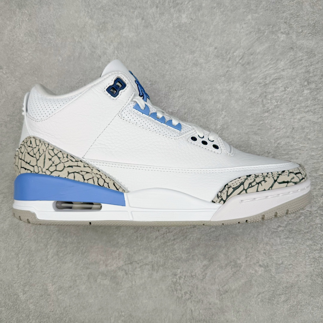 ＃K版纯原 Air Jordan AJ3 Retro 北卡蓝 CT8532-104 原楦原纸板开发 确保原汁原味 原厂皮料质感色泽绝无偏差 完美中底拉帮 原厂中底钢印 原档案大底 如假白送 大底纹路 气垫通透度PU的回弹性均百分百还原 原厂电绣鞋舌飞人刺绣针数立体讲究精细欢迎对比正品原鞋 尺码：40 40.5 41 42 42.5 43 44 44.5 45 46 47.5-选品中心