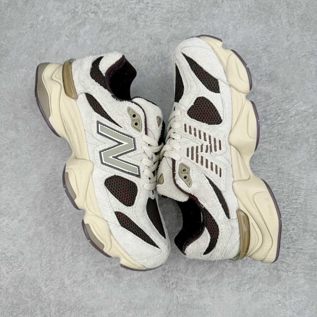 图片[3]-New Balance NB9060 复古运动鞋 新百伦又带来了新鞋型 并且是与芝加哥街头品牌 Joe Freshgoods 的联名款 鞋身主体采用了类似 990 系列的设计风格 与传统复古慢跑鞋区别不大 最大的变化就是鞋底部分 在传统设计的中底外层 增加了多个分区的模块 圆润的线条设计与我们熟悉的 New Balance 风格截然不同 但与同样充满弧形线条的鞋面搭配 看起来毫无违和感 尺码：36-45-选品中心