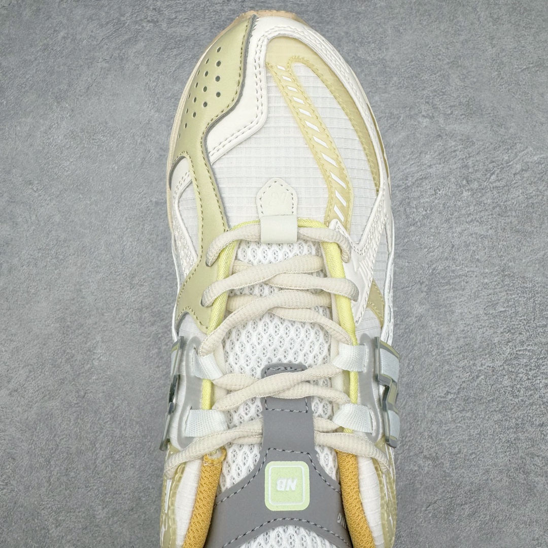 图片[4]-New Balance M1906R NB新百伦系列复古老爹风休闲运动慢跑鞋 采用轻质牛剖革拼接透气网眼衬垫织物鞋面材质 T-Beam大底提供足步弓支撑 保持步态稳定#后跟搭载外露缓震胶 鞋身整体以各种深浅不一的灰色覆盖 鞋头以淡蓝色调装饰，网眼衬垫通过不规律的色块实现做旧的美感 泛黄的鞋底更是进一步增添了复古气息 尺码：36 37 37.5 38 38.5 39.5 40 40.5 41.5 42 42.5 43 44 45-选品中心