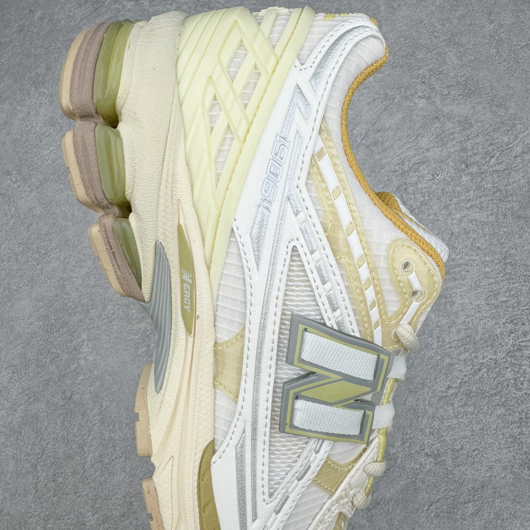 图片[6]-New Balance M1906R NB新百伦系列复古老爹风休闲运动慢跑鞋 采用轻质牛剖革拼接透气网眼衬垫织物鞋面材质 T-Beam大底提供足步弓支撑 保持步态稳定#后跟搭载外露缓震胶 鞋身整体以各种深浅不一的灰色覆盖 鞋头以淡蓝色调装饰，网眼衬垫通过不规律的色块实现做旧的美感 泛黄的鞋底更是进一步增添了复古气息 尺码：36 37 37.5 38 38.5 39.5 40 40.5 41.5 42 42.5 43 44 45-选品中心