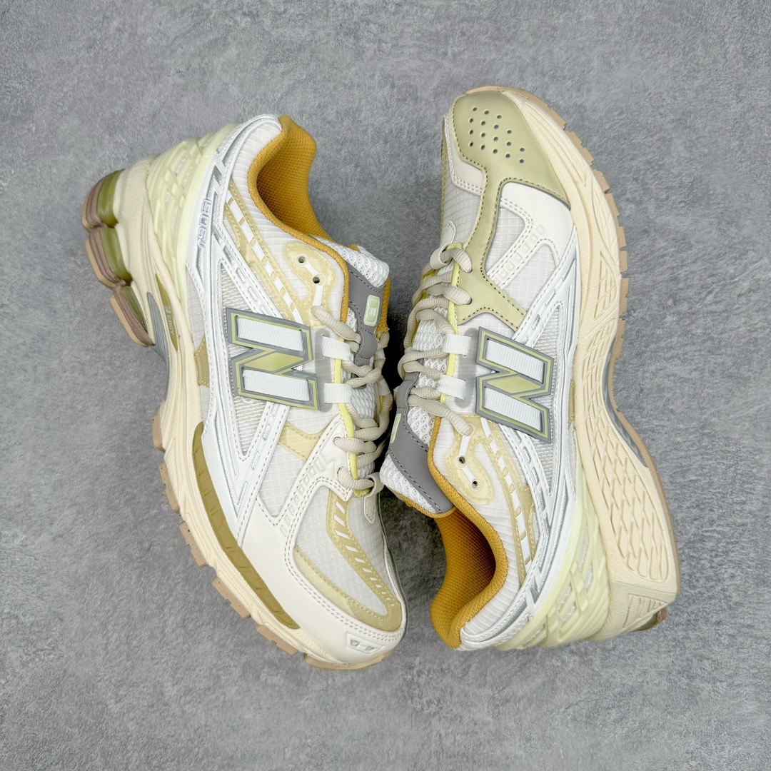 图片[3]-New Balance M1906R NB新百伦系列复古老爹风休闲运动慢跑鞋 采用轻质牛剖革拼接透气网眼衬垫织物鞋面材质 T-Beam大底提供足步弓支撑 保持步态稳定#后跟搭载外露缓震胶 鞋身整体以各种深浅不一的灰色覆盖 鞋头以淡蓝色调装饰，网眼衬垫通过不规律的色块实现做旧的美感 泛黄的鞋底更是进一步增添了复古气息 尺码：36 37 37.5 38 38.5 39.5 40 40.5 41.5 42 42.5 43 44 45-选品中心