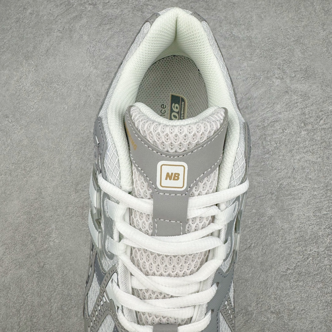 图片[5]-New Balance M1906R NB新百伦系列复古老爹风休闲运动慢跑鞋 采用轻质牛剖革拼接透气网眼衬垫织物鞋面材质 T-Beam大底提供足步弓支撑 保持步态稳定#后跟搭载外露缓震胶 鞋身整体以各种深浅不一的灰色覆盖 鞋头以淡蓝色调装饰，网眼衬垫通过不规律的色块实现做旧的美感 泛黄的鞋底更是进一步增添了复古气息 尺码：36 37 37.5 38 38.5 39.5 40 40.5 41.5 42 42.5 43 44 45-选品中心