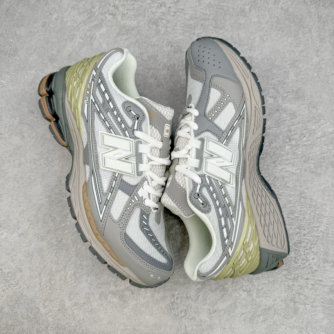 图片[3]-New Balance M1906R NB新百伦系列复古老爹风休闲运动慢跑鞋 采用轻质牛剖革拼接透气网眼衬垫织物鞋面材质 T-Beam大底提供足步弓支撑 保持步态稳定#后跟搭载外露缓震胶 鞋身整体以各种深浅不一的灰色覆盖 鞋头以淡蓝色调装饰，网眼衬垫通过不规律的色块实现做旧的美感 泛黄的鞋底更是进一步增添了复古气息 尺码：36 37 37.5 38 38.5 39.5 40 40.5 41.5 42 42.5 43 44 45-选品中心
