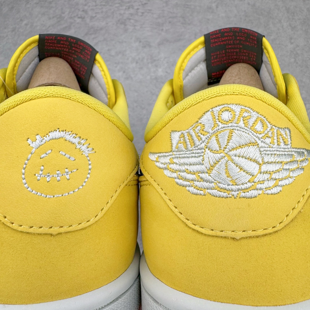 图片[12]-＃FK纯原 Travis Scott x Air Jordan AJ1 Low OG SP TS联名倒钩7.0低帮 黄蓝色 DZ4137-700 外贸高端零售特供批次 产品品控稳定性领先行业 各方面均可对飙L版 良心定价不杀猪 原厂全套原楦原纸板冲刀磨具开发 原厂皮料加持 原厂港宝加持定型后跟R度完美 同源原厂电绣 鬼脸飞翼针数密度立体效果一致 百分百一致原鞋 原厂拉帮工艺 针距密度一致 后跟弧度收口自然不对折 极致一眼正品既视感 进口玻璃冲刀皮料裁剪零毛边 全鞋电脑针车工艺 品控清洁度最高QC检验标准 免检产品 原厂订购鞋盒、鞋标、防尘纸、鞋撑、鞋带 追求极致的原厂味道 尺码：36 36.5 37.5 38 38.5 39 40 40.5 41 42 42.5 43 44 44.5 45 46 47.5 48.5-选品中心