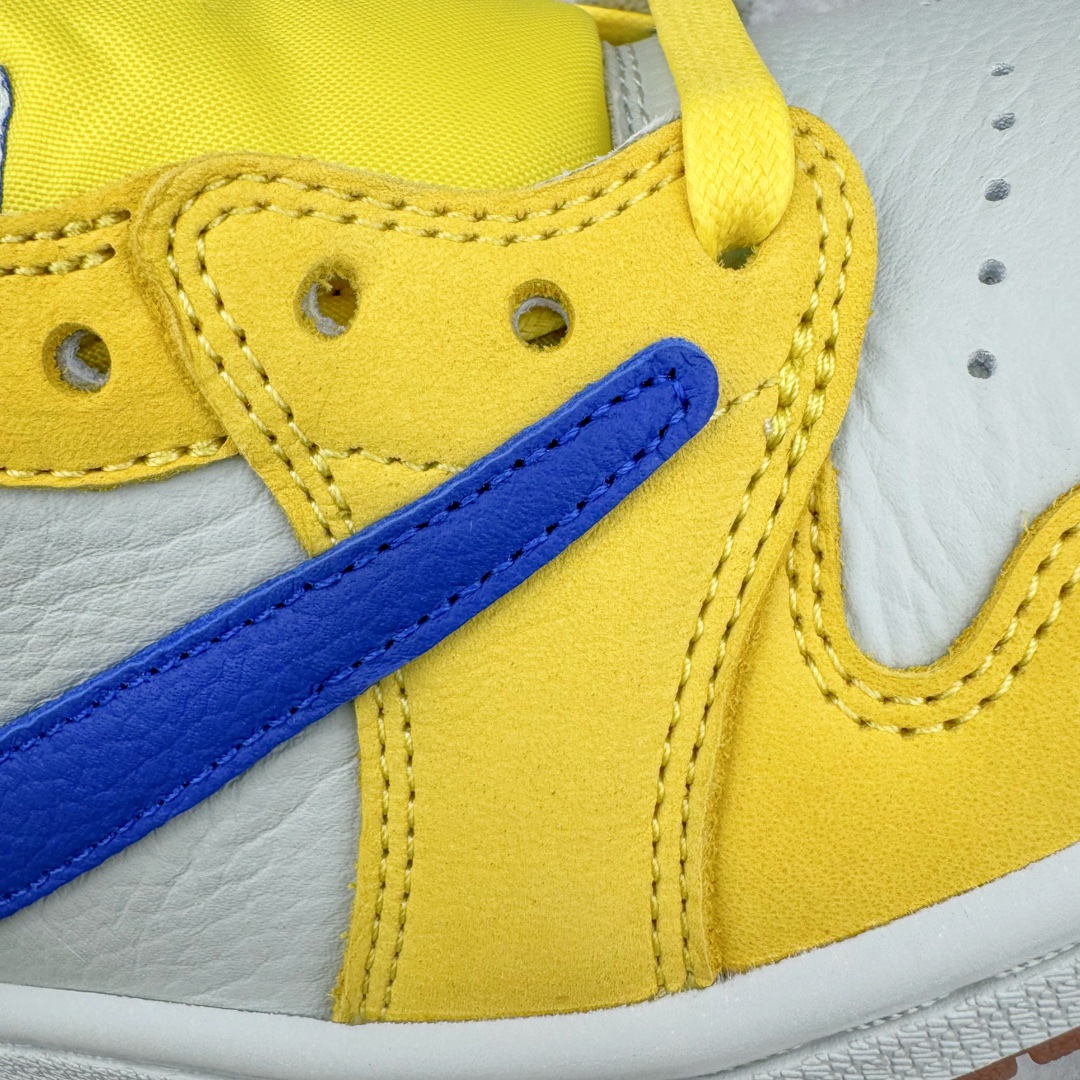 图片[19]-＃FK纯原 Travis Scott x Air Jordan AJ1 Low OG SP TS联名倒钩7.0低帮 黄蓝色 DZ4137-700 外贸高端零售特供批次 产品品控稳定性领先行业 各方面均可对飙L版 良心定价不杀猪 原厂全套原楦原纸板冲刀磨具开发 原厂皮料加持 原厂港宝加持定型后跟R度完美 同源原厂电绣 鬼脸飞翼针数密度立体效果一致 百分百一致原鞋 原厂拉帮工艺 针距密度一致 后跟弧度收口自然不对折 极致一眼正品既视感 进口玻璃冲刀皮料裁剪零毛边 全鞋电脑针车工艺 品控清洁度最高QC检验标准 免检产品 原厂订购鞋盒、鞋标、防尘纸、鞋撑、鞋带 追求极致的原厂味道 尺码：36 36.5 37.5 38 38.5 39 40 40.5 41 42 42.5 43 44 44.5 45 46 47.5 48.5-选品中心