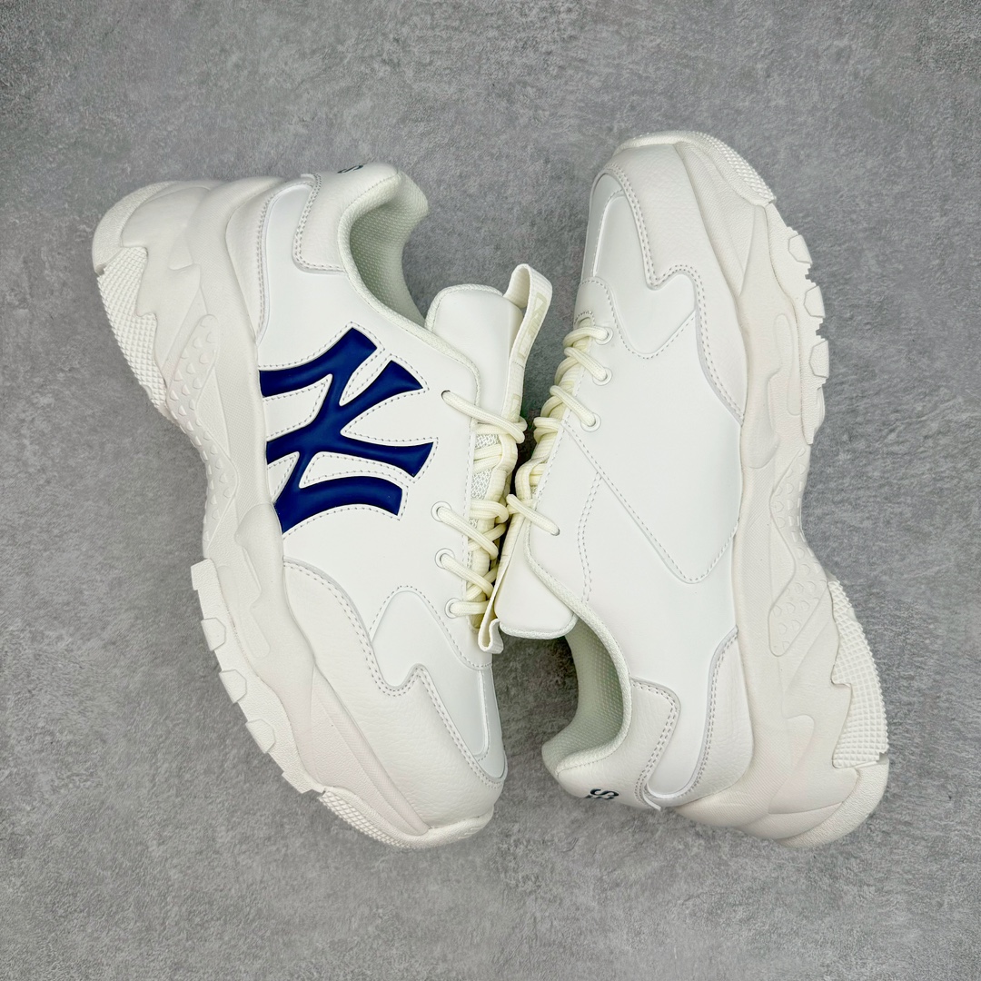 图片[3]-＃PB过验版 MLB Big Ball Chunky 复古印花老爹鞋系列低帮轻量增高厚底百搭休闲运动慢跑鞋 Korea韩国联名NY美国榄球纽约洋基队限定 目前可过轻松秒过各类鉴定 能操作的私聊 韩国代购专供 左脚内置NFC感应 区别市面贴纸假芯片 MLB专用菱形双针中底布 重点细节中底布带注胶孔 原厂NFC感应吊牌 支持鉴定 一个两位数 原盒原标 全套原楦原纸板原厂数据开发 中韩文保养标贴 绿色防霉片 平台代购专供 独家一比一RB+MD组合大底 高频后跟小人Logo精准对位立体饱满 正确网布加超迁鞋面 转印中底走线紧密 转印Logo工艺表层防刮不掉色 尺码：35 36 36.5 37.5 38 38.5 39 40 40.5 41 42 42.5 43 44 44.5 45-选品中心
