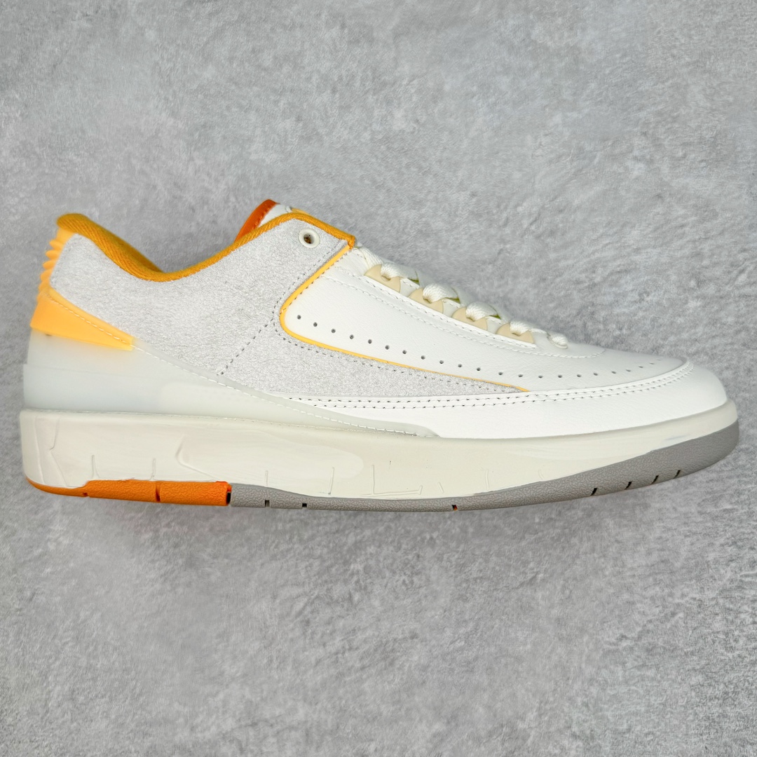 Air Jordan 2 Low Craft \\\”Melon Tint\\\” AJ2 乔2甜瓜 DV9956-118 采用白色为主调，辅以亮橙色妆点鞋身，视觉效果格外清新。同时将鞋名「Melon Tint」甜瓜，完美呈现。鞋身材质以大面积皮革和麂皮面料包裹，原本鞋侧鳄鱼纹改为麂皮覆盖，层次感让人眼前一亮。最后以白色中底收尾，完善整体造型设计。尺码：36 36.5 37.5 38 38.5 39 40 40.5 41 42 42.5 43 44 44.5 45 46-选品中心