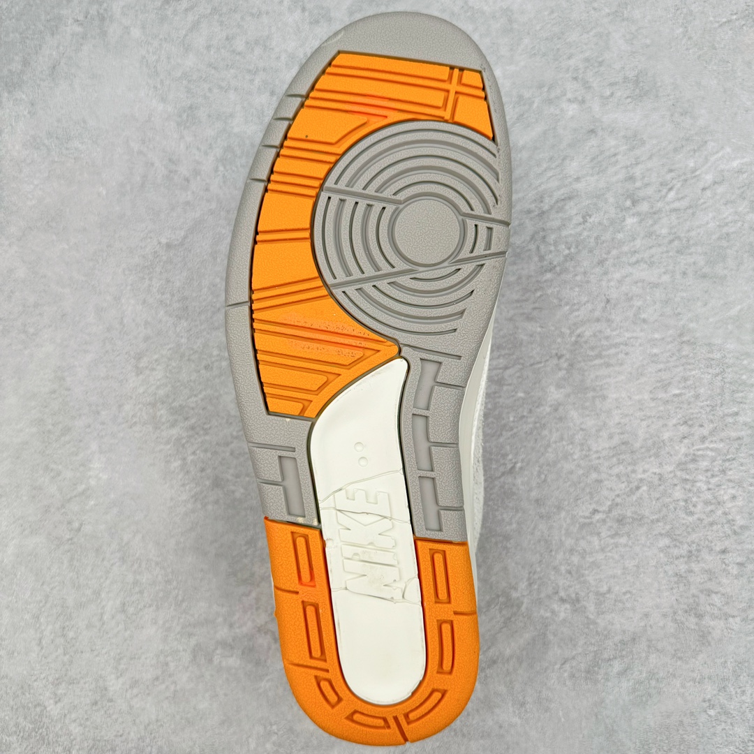 图片[9]-Air Jordan 2 Low Craft \\\”Melon Tint\\\” AJ2 乔2甜瓜 DV9956-118 采用白色为主调，辅以亮橙色妆点鞋身，视觉效果格外清新。同时将鞋名「Melon Tint」甜瓜，完美呈现。鞋身材质以大面积皮革和麂皮面料包裹，原本鞋侧鳄鱼纹改为麂皮覆盖，层次感让人眼前一亮。最后以白色中底收尾，完善整体造型设计。尺码：36 36.5 37.5 38 38.5 39 40 40.5 41 42 42.5 43 44 44.5 45 46-选品中心