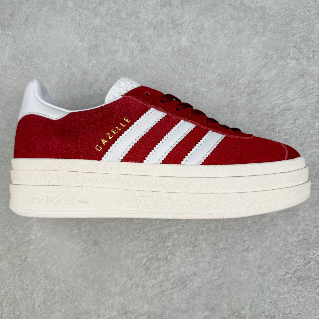 ＃J版 AD Originals Gazelle Bold W 羚羊松糕系列复古百搭厚底增高低帮休闲运动板鞋 HQ6892 新的一年就要换新的打扮啦！除了设定变美、健身、减肥等目标外，你已经可以利用鞋子来“偷偷改善身材比例”的愿望了！ 因为有一句话。身高不够。鞋子来凑~赶快入手以下各大运动品牌最新推出的“厚底增高运动鞋”吧。 是最好穿最百搭的长腿神器。 重点是……不仅价格不错～鞋子也不错啊！Originals的Gazelle Bold鞋款打造出「超厚底版本」！延续流线鞋型、经典麂皮材质、白色三条线和侧面烫金标志的复古外型，奶油白鞋底高度直接乘3，出门搭上它，保证一路步步高升。尺码：36 36⅔ 37⅓ 38 38⅔ 39⅓ 40-选品中心