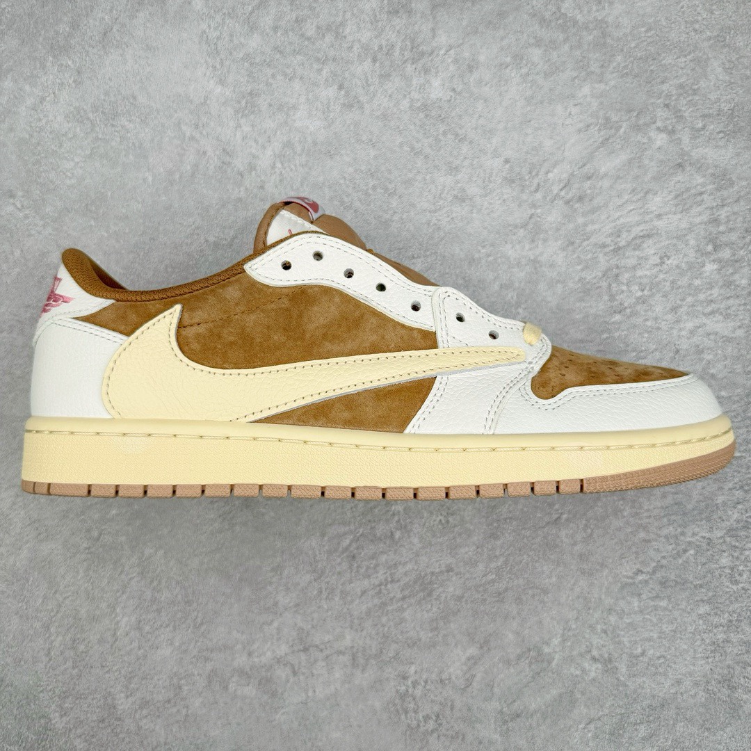 图片[2]-＃KZ神版莞产 Travis Scott x Air Jordan AJ1 Low OG SP TS联名倒钩低帮 全系列配色 外贸特供批次 新配色不断更新开发 市场中端王者 全套原纸板楦头开发 确保原汁原味 完美呈现一代版型 一比一鞋头弧度高度鞋身弧度 此版本只针对中端市场 细节品控鞋型随意秒杀市面同价位 鞋型完美 不臃肿别扭 头层皮料加持 用料绝不含糊 进口玻璃冲刀皮料裁剪零毛边 电脑针车工艺 超高鞋面清洁度 最高QC检验标准 控制溢胶瑕疵 原盒原配 飞翼3D高频深度立体 工艺方面大到整体鞋型 漏斗收腰 底线拉帮 LOGO立体程度 小到针眼排布 载片对称 冲孔效果 鞋标规范 鞋垫背胶等等 无一不是口碑收割 每双都是一个回头客 尺码：36 36.5 37.5 38 38.5 39 40 40.5 41 42 42.5 43 44 44.5 45 46 47.5-选品中心
