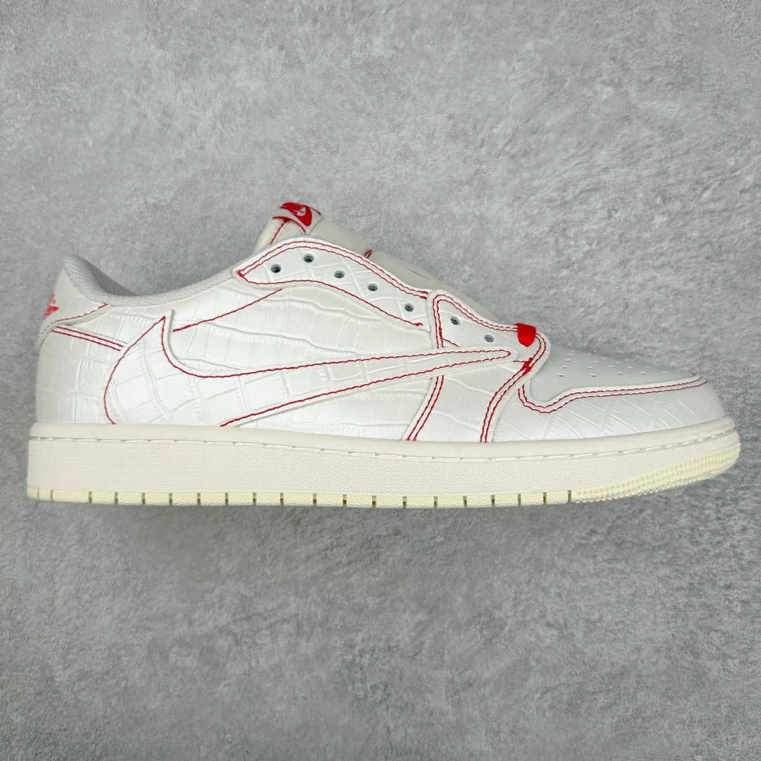 图片[6]-＃KZ神版莞产 Travis Scott x Air Jordan AJ1 Low OG SP TS联名倒钩低帮 全系列配色 外贸特供批次 新配色不断更新开发 市场中端王者 全套原纸板楦头开发 确保原汁原味 完美呈现一代版型 一比一鞋头弧度高度鞋身弧度 此版本只针对中端市场 细节品控鞋型随意秒杀市面同价位 鞋型完美 不臃肿别扭 头层皮料加持 用料绝不含糊 进口玻璃冲刀皮料裁剪零毛边 电脑针车工艺 超高鞋面清洁度 最高QC检验标准 控制溢胶瑕疵 原盒原配 飞翼3D高频深度立体 工艺方面大到整体鞋型 漏斗收腰 底线拉帮 LOGO立体程度 小到针眼排布 载片对称 冲孔效果 鞋标规范 鞋垫背胶等等 无一不是口碑收割 每双都是一个回头客 尺码：36 36.5 37.5 38 38.5 39 40 40.5 41 42 42.5 43 44 44.5 45 46 47.5-选品中心