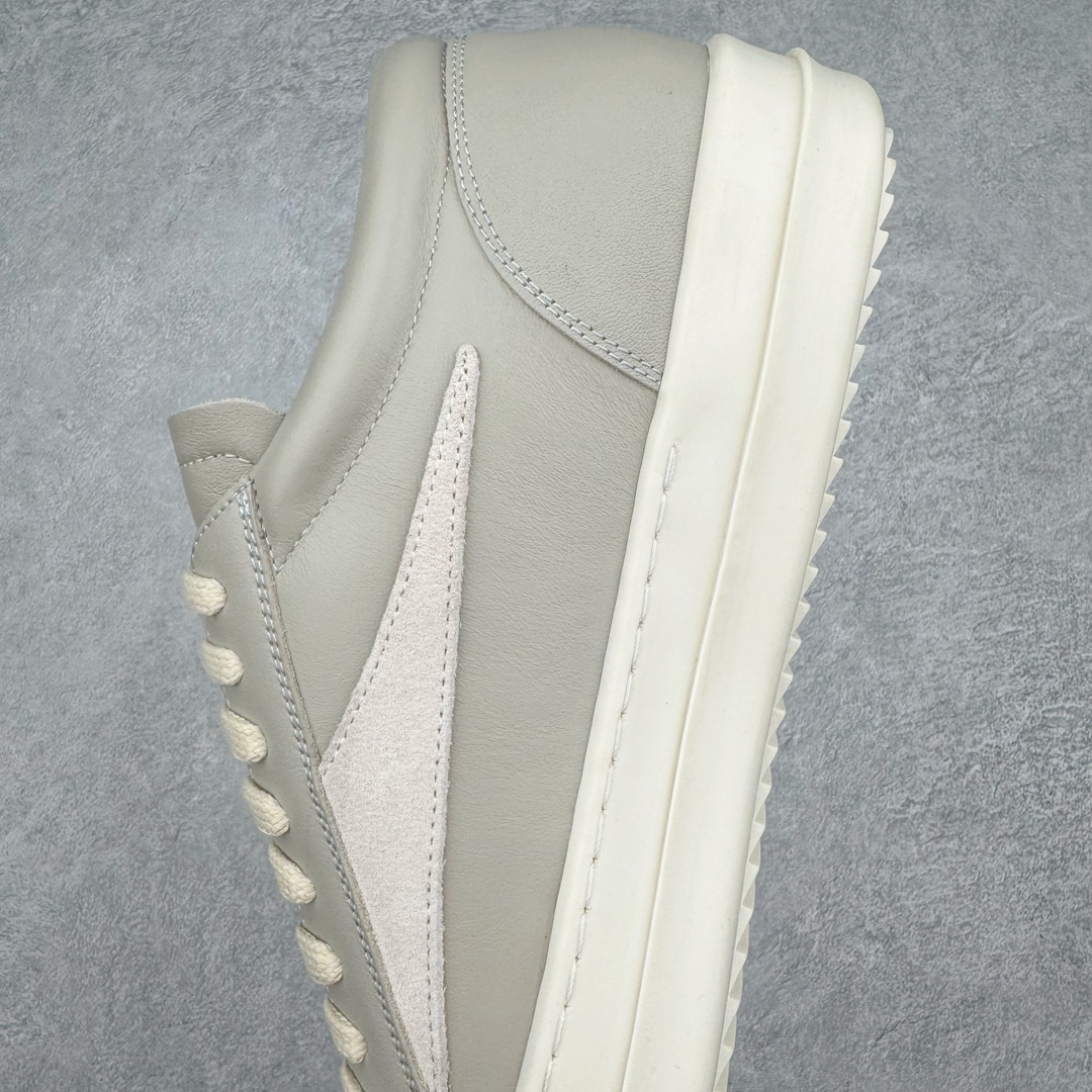 图片[7]-＃GD广顶 Rick Owens Drkshdw 瑞克·欧文斯低帮皮面时尚运动板鞋 奶白 二级市场已经7K以上 平台客户随意卖四位数 RO广东原厂出品 纯原天花板 原版一比一复刻 冲正绝不翻车 还原度达到百分之98以上 原楦开发纸版版型 ZP拆解原版1：1复模裁片纸版 力求做到0错位 这样才能达到和zp一致的鞋型味道 采用进口cnc数控机床开发对版独家tpu奶香大底 区别于市场所有版本 zp同源全头层粒面小牛皮 达到和zp一致手感 原厂进口细纹布 万邦订购原厂高弹粉红色海绵 内里搭配软质细腻羊皮 TPU高密度大底 软硬度透光度高已经测试和原版一致 尺码：39 40 41 42 43 44 45 46-选品中心