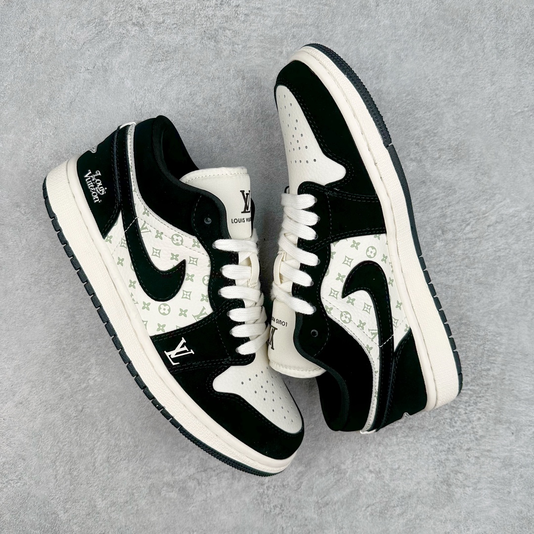 图片[3]-Air Jordan AJ1 Low 低帮系列定制配色 SJ9950-001 原厂内置气垫魔块 A模大底 头层小牛皮 鞋舌AJ原厂专用牛津布+AJ专用反口珍珠布+原厂无杂质高弹内里海棉+特殊封边弹力鞋带 尺码：36 36.5 37.5 38 38.5 39 40 40.5 41 42 42.5 43 44 44.5 45 46-选品中心