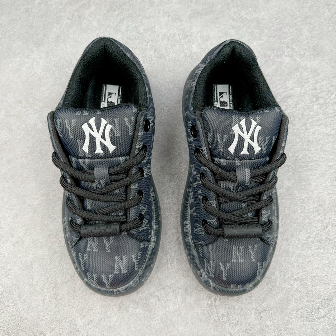 图片[2]-爆火女神显高显腿长款 Korea韩国限定 NY美国榄球洋基队x MLB Chukky Classic 经典老爹风轻量增高厚底百搭休闲运动慢跑鞋“NY大标印花”原楦原纸版数据开发#采用优质轻量克重纤维移膜皮革及透气网面鞋面材质#全新独立4cm厘米外增高轻质发泡大底 尺码：35 36 36.5 37.5 38 38.5 39 40 40.5 41 42 42.5 43 44-选品中心