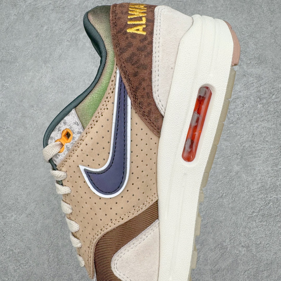 图片[7]-＃K版纯原 Division Street x Nike Air Max 1 初代复古气垫慢跑鞋 DS联名 HQ2640-200 以鞋圈知名度贼高的 Oregon Ducks 为设计主题 在经典的 Air Max 1 框架上 设计师直接在材质方面疯狂堆料 配合上多种多样的花纹 属于俄勒冈鸭的味道 简直快要从屏幕溢出来了 超高设计规格带来的 当然就是超高的辨识度 穿上街就是标准的视线减速带 尺码：36 36.5 37.5 38 38.5 39 40 40.5 41 42 42.5 43 44 44.5 45 46 47.5-选品中心