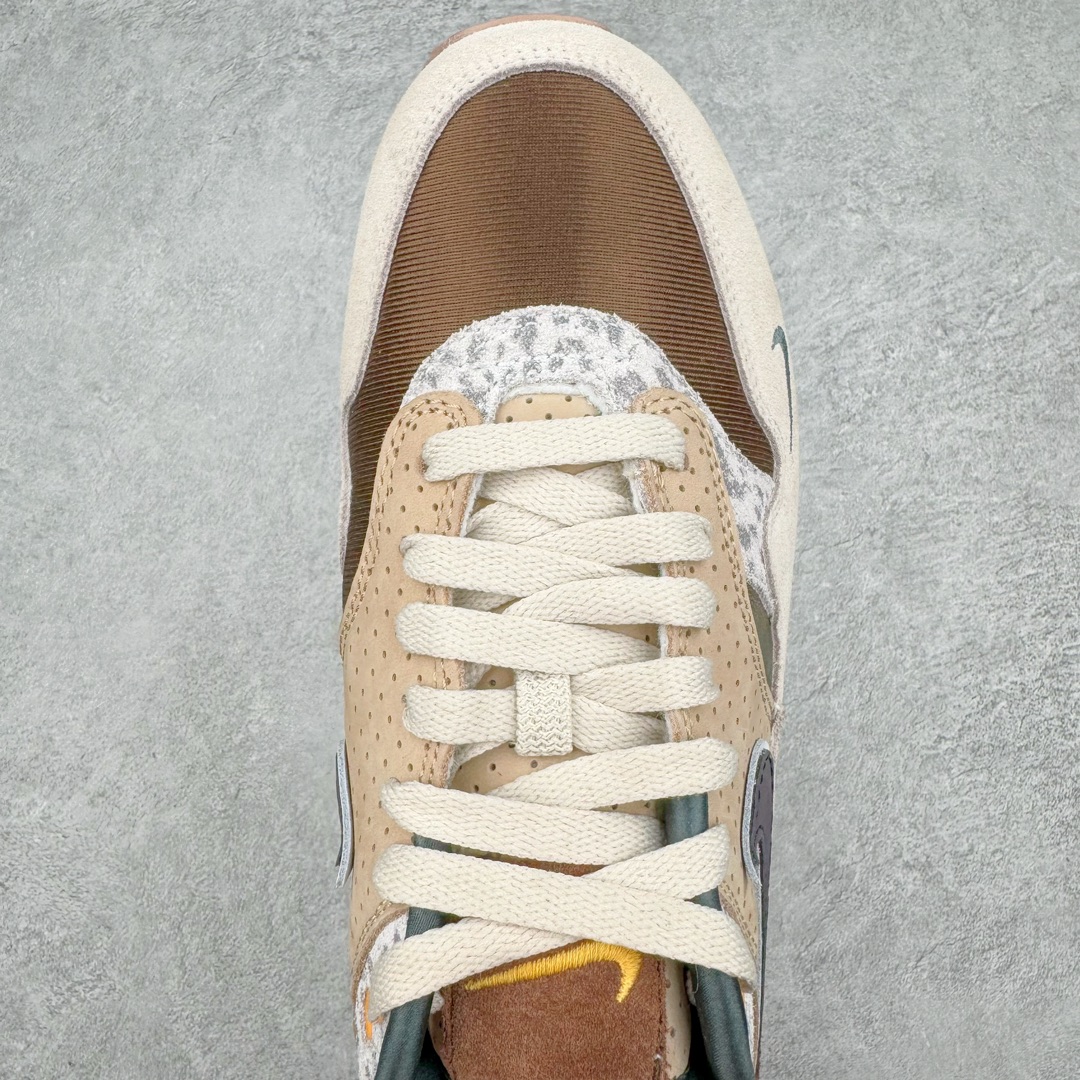 图片[4]-＃K版纯原 Division Street x Nike Air Max 1 初代复古气垫慢跑鞋 DS联名 HQ2640-200 以鞋圈知名度贼高的 Oregon Ducks 为设计主题 在经典的 Air Max 1 框架上 设计师直接在材质方面疯狂堆料 配合上多种多样的花纹 属于俄勒冈鸭的味道 简直快要从屏幕溢出来了 超高设计规格带来的 当然就是超高的辨识度 穿上街就是标准的视线减速带 尺码：36 36.5 37.5 38 38.5 39 40 40.5 41 42 42.5 43 44 44.5 45 46 47.5-选品中心