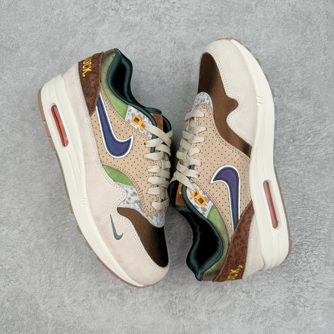 图片[3]-＃K版纯原 Division Street x Nike Air Max 1 初代复古气垫慢跑鞋 DS联名 HQ2640-200 以鞋圈知名度贼高的 Oregon Ducks 为设计主题 在经典的 Air Max 1 框架上 设计师直接在材质方面疯狂堆料 配合上多种多样的花纹 属于俄勒冈鸭的味道 简直快要从屏幕溢出来了 超高设计规格带来的 当然就是超高的辨识度 穿上街就是标准的视线减速带 尺码：36 36.5 37.5 38 38.5 39 40 40.5 41 42 42.5 43 44 44.5 45 46 47.5-选品中心