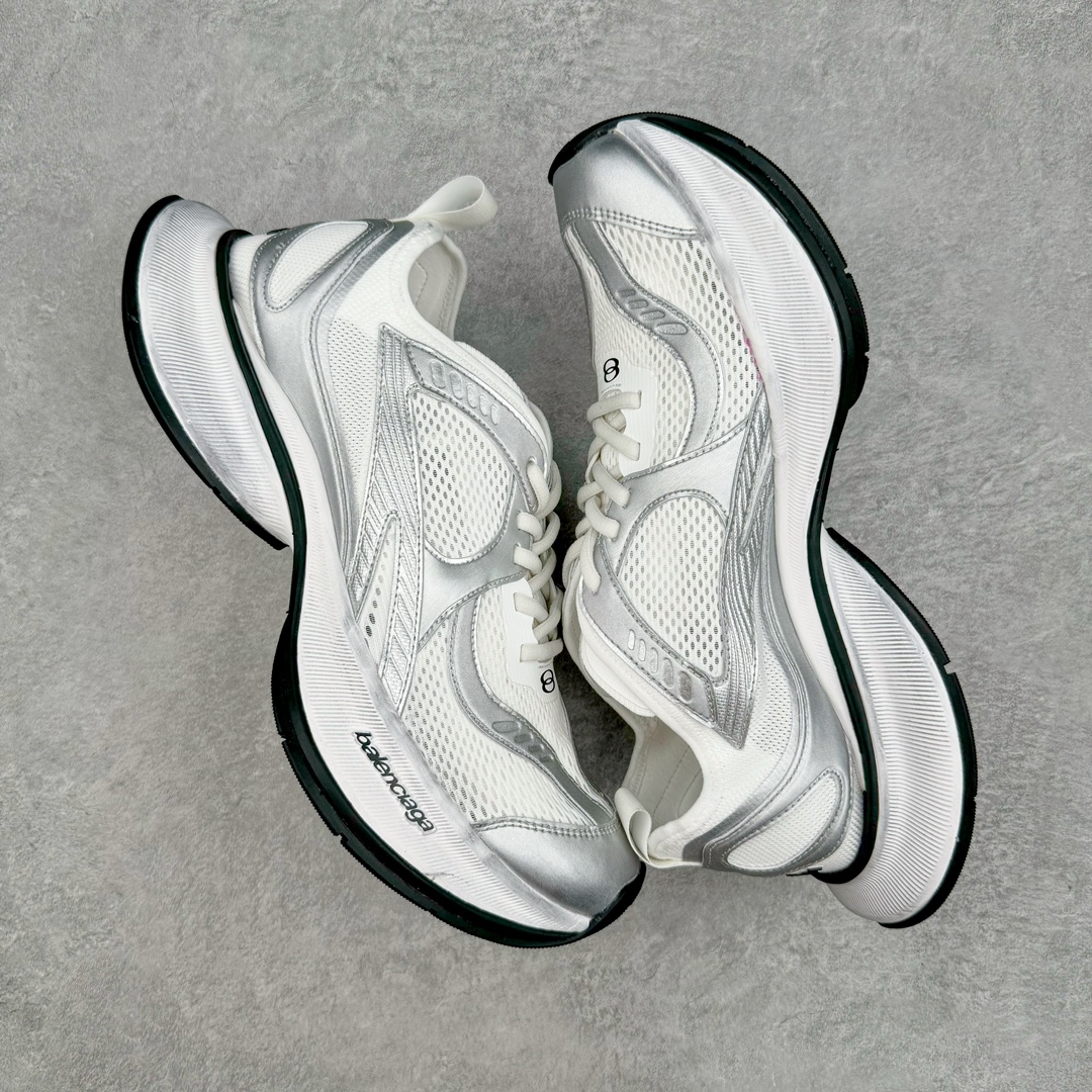 图片[3]-＃VG零售版 BALENCIAGA CIRCUIT 巴黎世家圆头系带LOGO印花低帮老爹鞋 全套原纸板楦头开发 最原汁原味的灵魂版型 全鞋荧光划线卡点 胶水把控整洁度追求极致完美 每一双都是工艺品 多重QC质检 超越公司货的品控标准 实实在在的免检产品 原盒原配 正确字体电绣 粗细、位置、大小正确 侧边TPU 透气孔匹配意产原版 正确分离大底 TPU软底 原版一致大底LOGO 立体感十足 原厂皮料水洗做旧 采购原厂网纱 偏大一码 尺码：35 36 37 38 39 40 41 42 43 44 45 46-选品中心