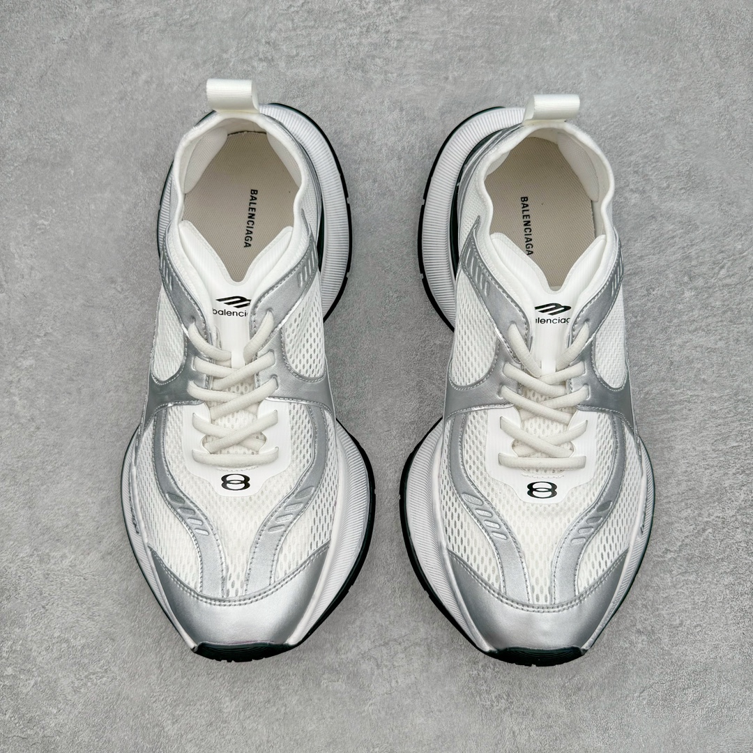 图片[2]-＃VG零售版 BALENCIAGA CIRCUIT 巴黎世家圆头系带LOGO印花低帮老爹鞋 全套原纸板楦头开发 最原汁原味的灵魂版型 全鞋荧光划线卡点 胶水把控整洁度追求极致完美 每一双都是工艺品 多重QC质检 超越公司货的品控标准 实实在在的免检产品 原盒原配 正确字体电绣 粗细、位置、大小正确 侧边TPU 透气孔匹配意产原版 正确分离大底 TPU软底 原版一致大底LOGO 立体感十足 原厂皮料水洗做旧 采购原厂网纱 偏大一码 尺码：35 36 37 38 39 40 41 42 43 44 45 46-选品中心