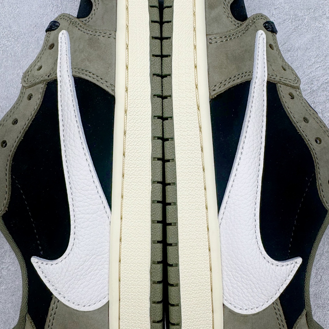 图片[10]-＃FK纯原 Travis Scott x Air Jordan AJ1 Low OG SP TS联名倒钩8.0低帮 白橄榄绿 DM7866-200 外贸高端零售特供批次 产品品控稳定性领先行业 各方面均可对飙L版 良心定价不杀猪 原厂全套原楦原纸板冲刀磨具开发 原厂皮料加持 原厂港宝加持定型后跟R度完美 同源原厂电绣 鬼脸飞翼针数密度立体效果一致 百分百一致原鞋 原厂拉帮工艺 针距密度一致 后跟弧度收口自然不对折 极致一眼正品既视感 进口玻璃冲刀皮料裁剪零毛边 全鞋电脑针车工艺 品控清洁度最高QC检验标准 免检产品 原厂订购鞋盒、鞋标、防尘纸、鞋撑、鞋带 追求极致的原厂味道 尺码：36 36.5 37.5 38 38.5 39 40 40.5 41 42 42.5 43 44 44.5 45 46 47.5 48.5-选品中心