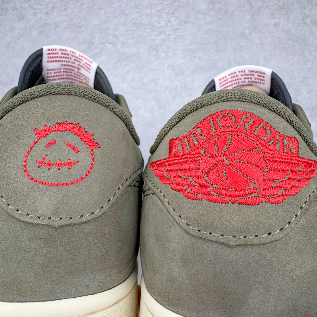 图片[15]-＃FK纯原 Travis Scott x Air Jordan AJ1 Low OG SP TS联名倒钩8.0低帮 白橄榄绿 DM7866-200 外贸高端零售特供批次 产品品控稳定性领先行业 各方面均可对飙L版 良心定价不杀猪 原厂全套原楦原纸板冲刀磨具开发 原厂皮料加持 原厂港宝加持定型后跟R度完美 同源原厂电绣 鬼脸飞翼针数密度立体效果一致 百分百一致原鞋 原厂拉帮工艺 针距密度一致 后跟弧度收口自然不对折 极致一眼正品既视感 进口玻璃冲刀皮料裁剪零毛边 全鞋电脑针车工艺 品控清洁度最高QC检验标准 免检产品 原厂订购鞋盒、鞋标、防尘纸、鞋撑、鞋带 追求极致的原厂味道 尺码：36 36.5 37.5 38 38.5 39 40 40.5 41 42 42.5 43 44 44.5 45 46 47.5 48.5-选品中心