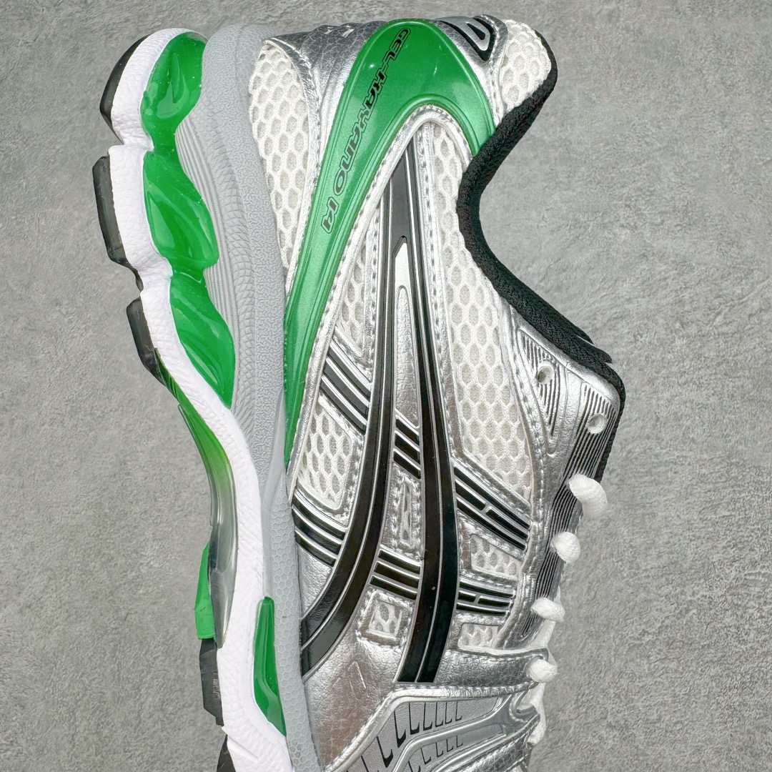 图片[6]-＃FA ASICS GEL-KAYANO 14 亚瑟士K14系列户外复古潮流百搭织物合成革缓震休闲跑步鞋 原装纸板楦头开发 独家私模五层组合大底 原厂定制缓震硅胶加持 原盒原配 官方四联吊牌 原装Ortholite轻量化鞋垫 设计师 Hidenori Yamashita 以「Flash」一词为灵感 创造出未来感金属色鞋面 改造升级内在性能 由内而外全面革新 为 GEL-KAYANO 家族传承及经典跑鞋文化的延续 创下里程碑式作品 K14跑鞋重新诠释了复古的跑步形状 并以其 2000 年代后期的美学理念重新铺装 银色与蓝色的鞋面极为高档 网面铺陈与鞋面、鞋头多处细节位增添了透气性 鞋后跟部中底上以及多密度耐磨鞋底增加了 GEL 缓震胶 提供高抗冲击性、缓冲性、可保护脚部免受地面冲击的影响 穿着舒适性十足 尺码：35.5 36 37 37.5 38 39 39.5 40.5 41.5 42 42.5 43.5 44 45-选品中心