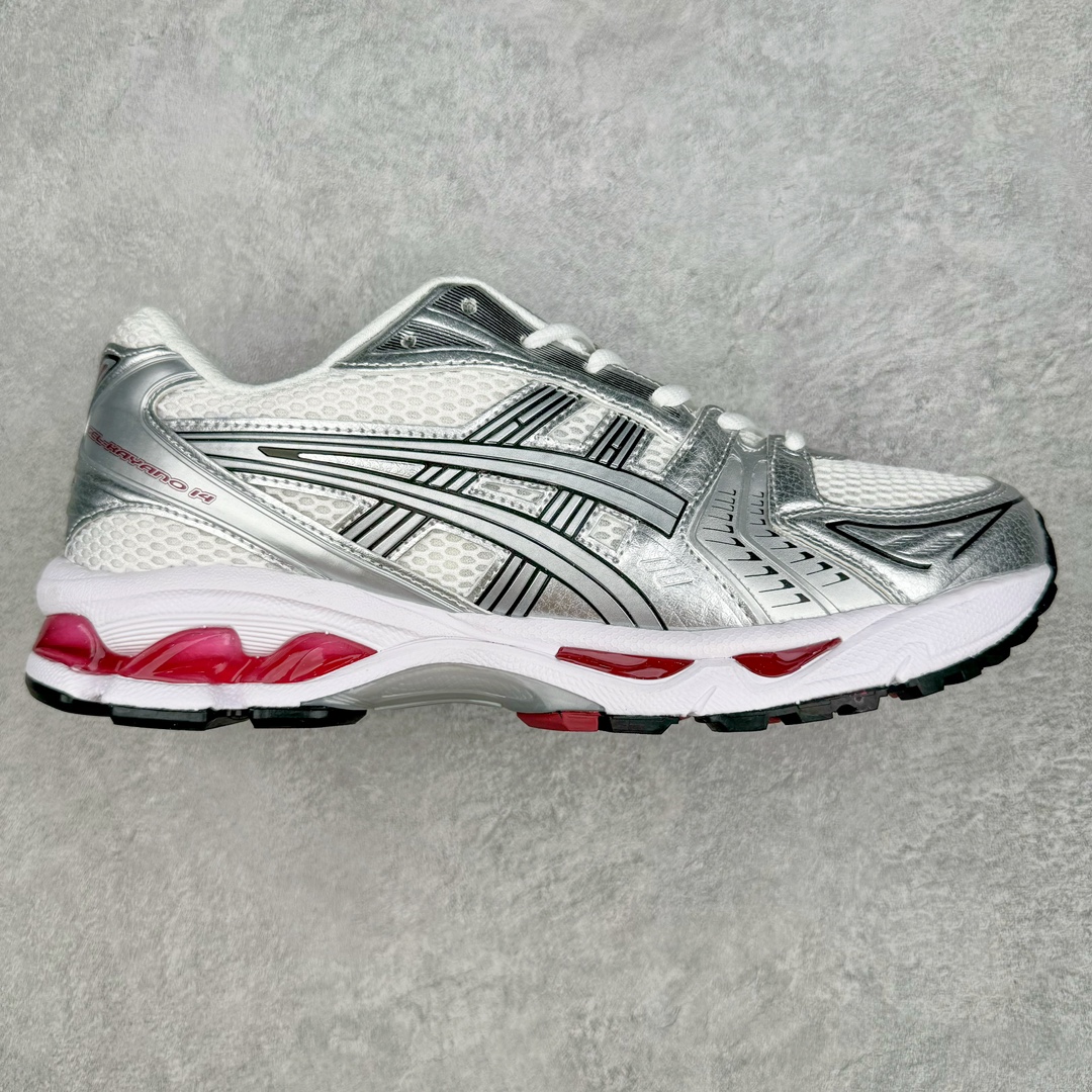 ＃FA ASICS GEL-KAYANO 14 亚瑟士K14系列户外复古潮流百搭织物合成革缓震休闲跑步鞋 原装纸板楦头开发 独家私模五层组合大底 原厂定制缓震硅胶加持 原盒原配 官方四联吊牌 原装Ortholite轻量化鞋垫 设计师 Hidenori Yamashita 以「Flash」一词为灵感 创造出未来感金属色鞋面 改造升级内在性能 由内而外全面革新 为 GEL-KAYANO 家族传承及经典跑鞋文化的延续 创下里程碑式作品 K14跑鞋重新诠释了复古的跑步形状 并以其 2000 年代后期的美学理念重新铺装 银色与蓝色的鞋面极为高档 网面铺陈与鞋面、鞋头多处细节位增添了透气性 鞋后跟部中底上以及多密度耐磨鞋底增加了 GEL 缓震胶 提供高抗冲击性、缓冲性、可保护脚部免受地面冲击的影响 穿着舒适性十足 尺码：35.5 36 37 37.5 38 39 39.5 40.5 41.5 42 42.5 43.5 44 45-选品中心